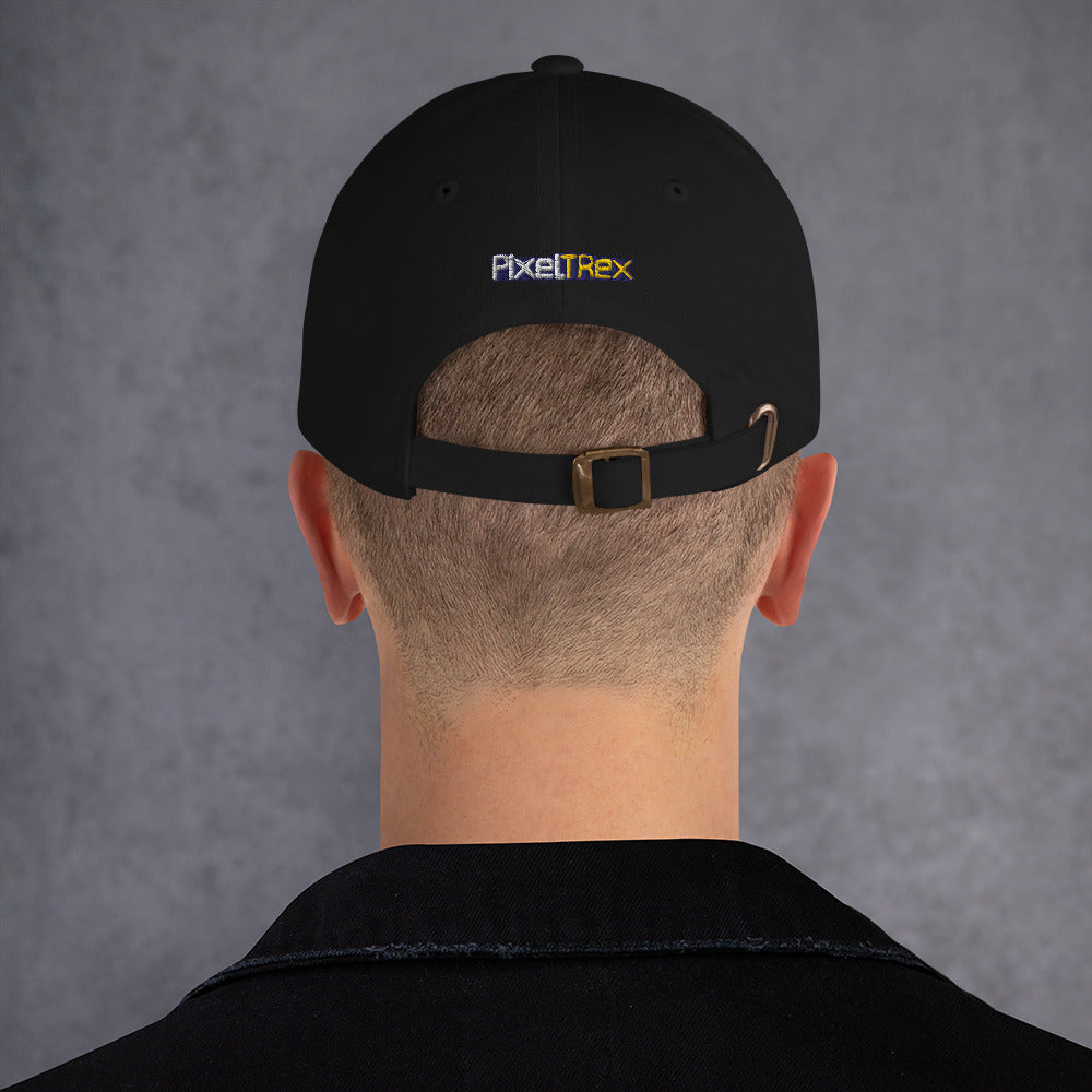 PixelTRex™ – Trike the Triceratops Embroidered Baseball Cap