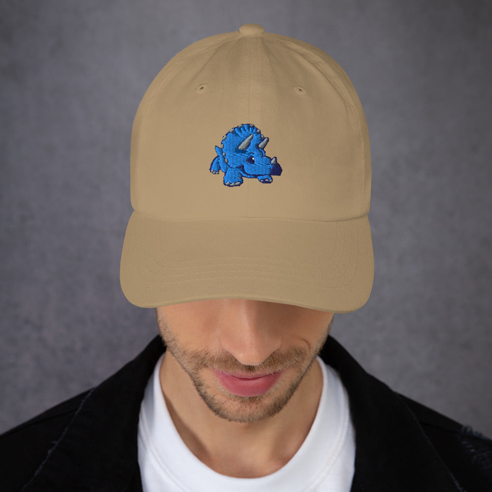 PixelTRex™ – Trike the Triceratops Embroidered Baseball Cap