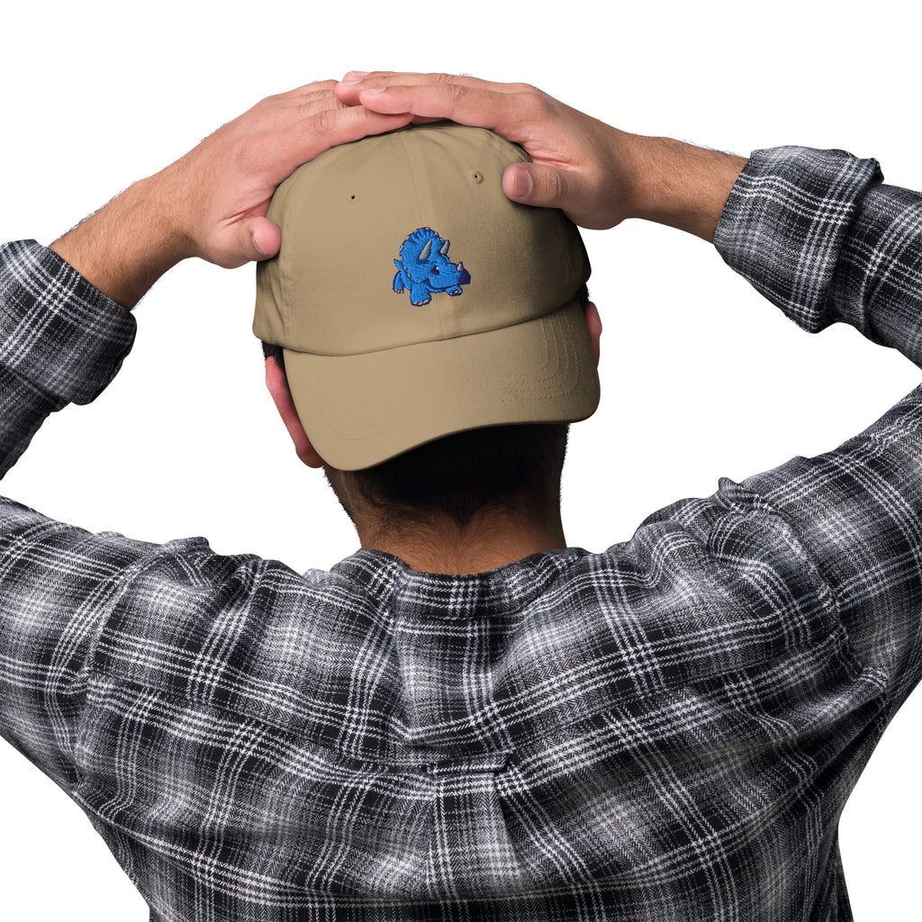 PixelTRex™ – Trike the Triceratops Embroidered Baseball Cap