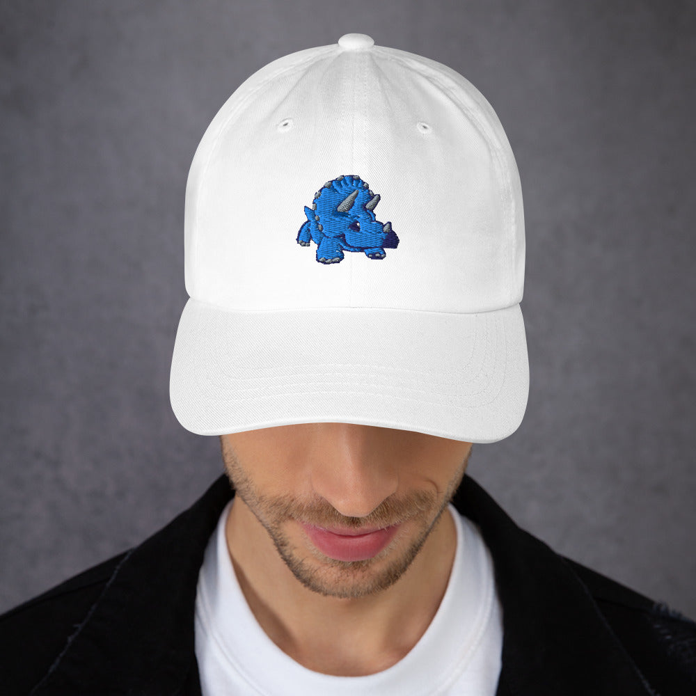 PixelTRex™ – Trike the Triceratops Embroidered Baseball Cap