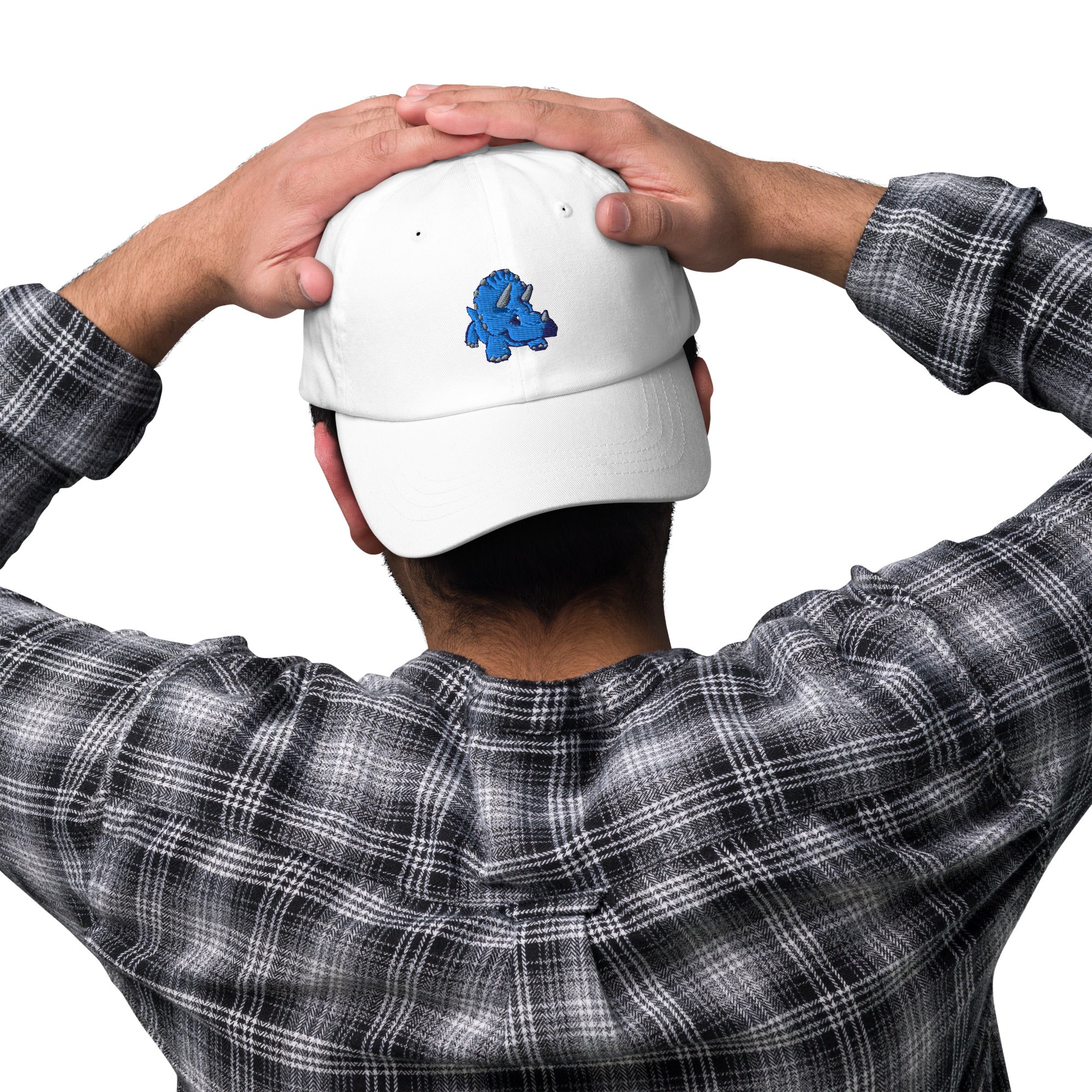 PixelTRex™ – Trike the Triceratops Embroidered Baseball Cap