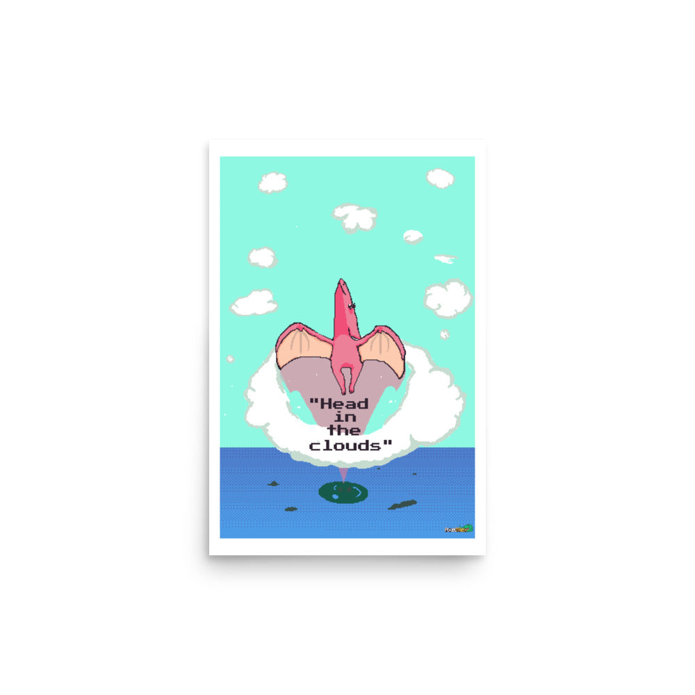 PixelTRex™ – Tera “Head in the Clouds” Poster