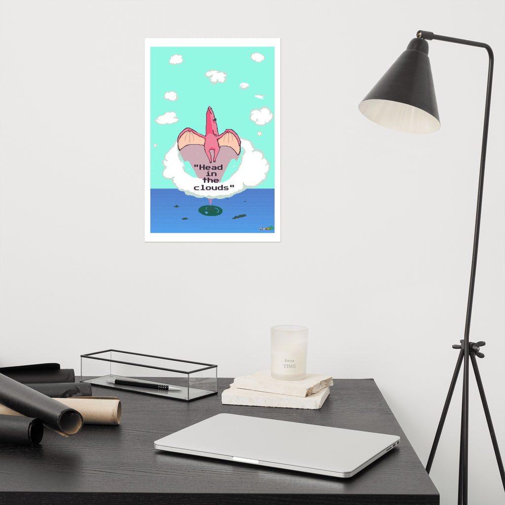PixelTRex™ – Tera “Head in the Clouds” Poster
