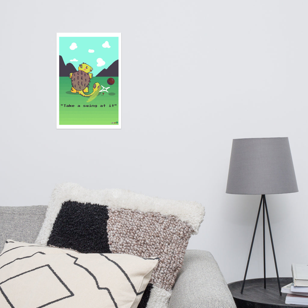 PixelTRex™ – Anky “Take a Swing At It” Poster
