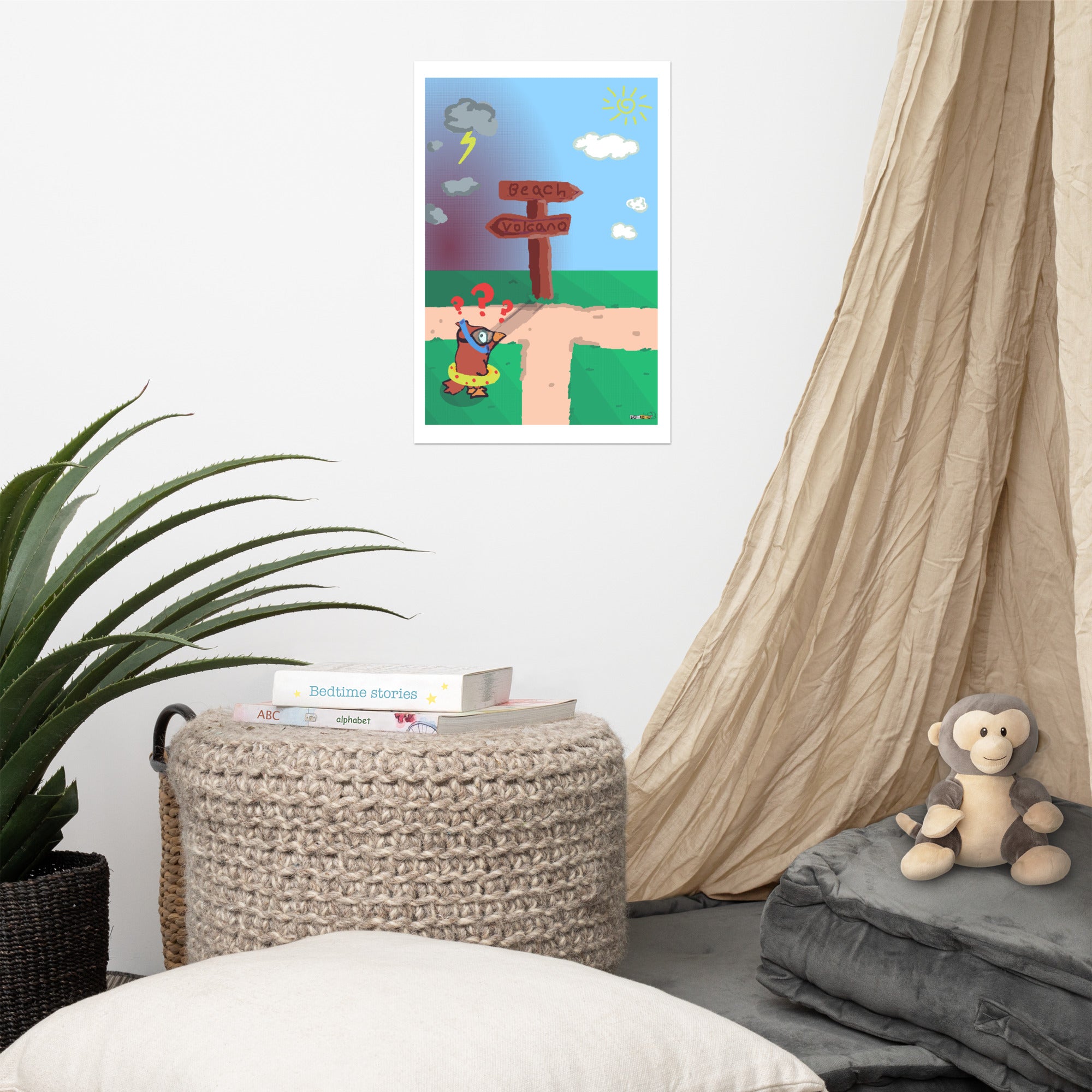 PixelTRex™ - Doug “Which way again?” Poster