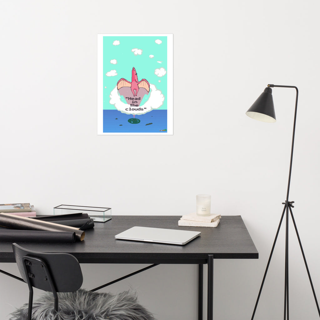 PixelTRex™ – Tera “Head in the Clouds” Poster