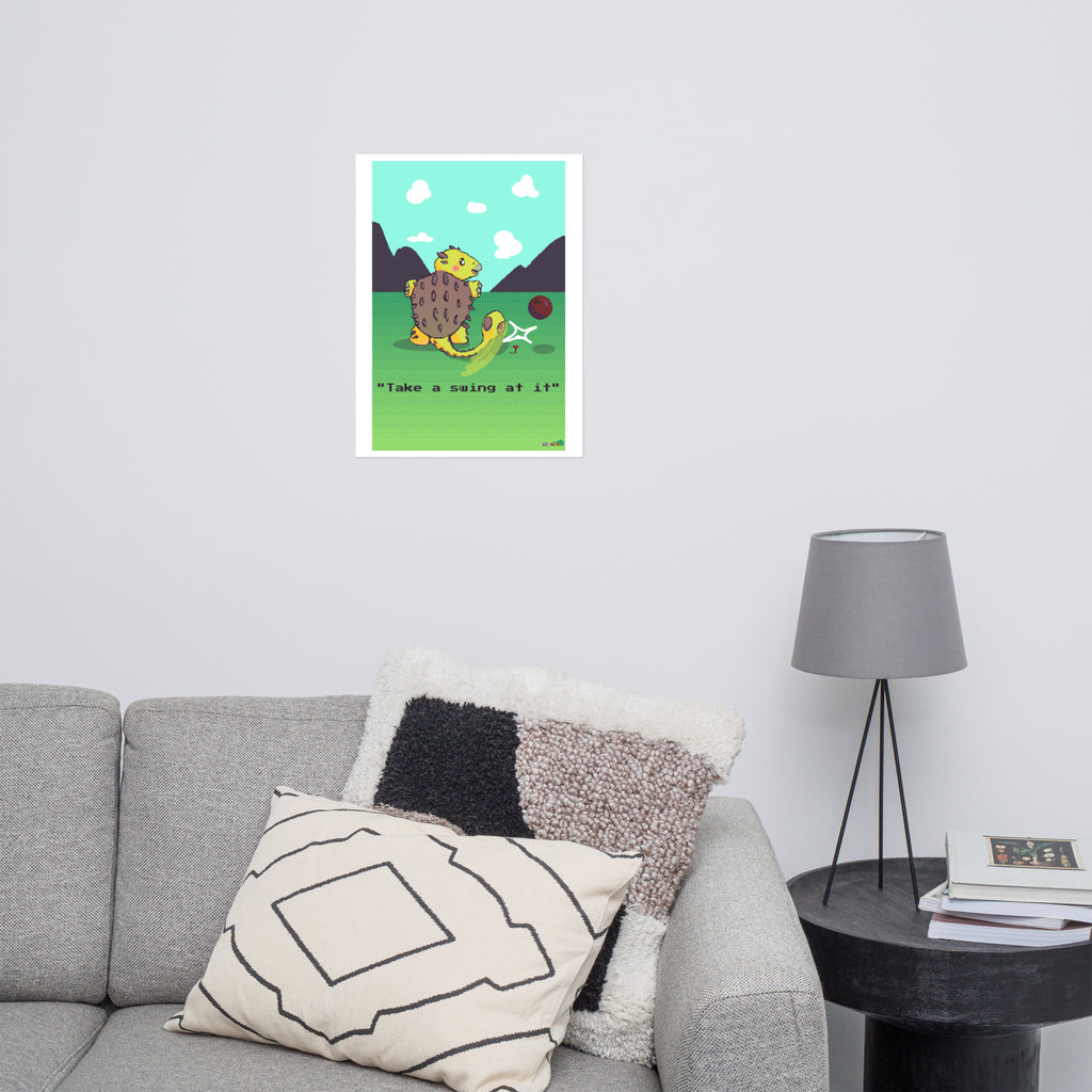 PixelTRex™ – Anky “Take a Swing At It” Poster