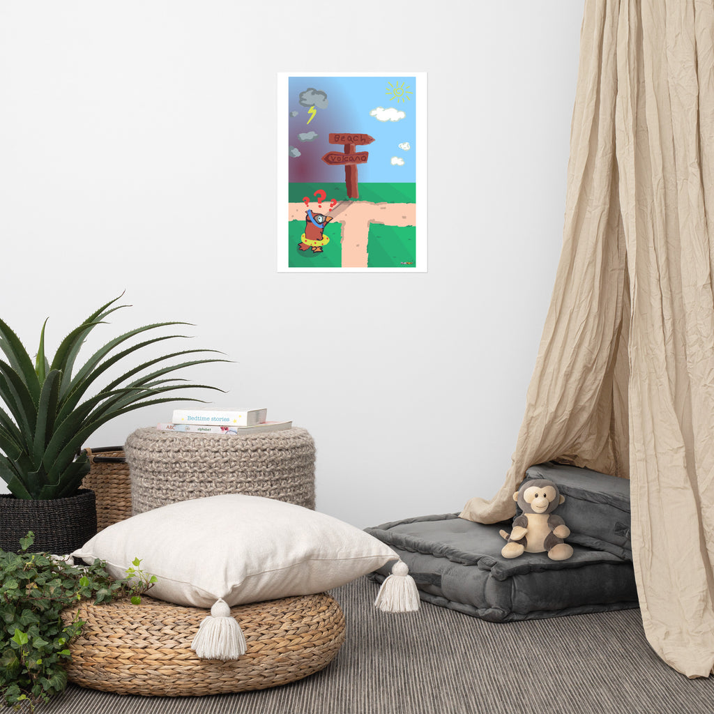 PixelTRex™ - Doug “Which way again?” Poster