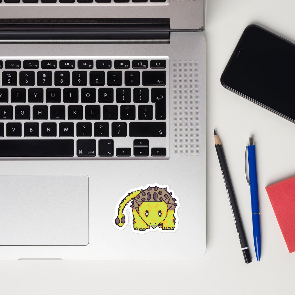 PixelTRex™ – Anky the Ankylosaurus Pixel Dinosaur Sticker
