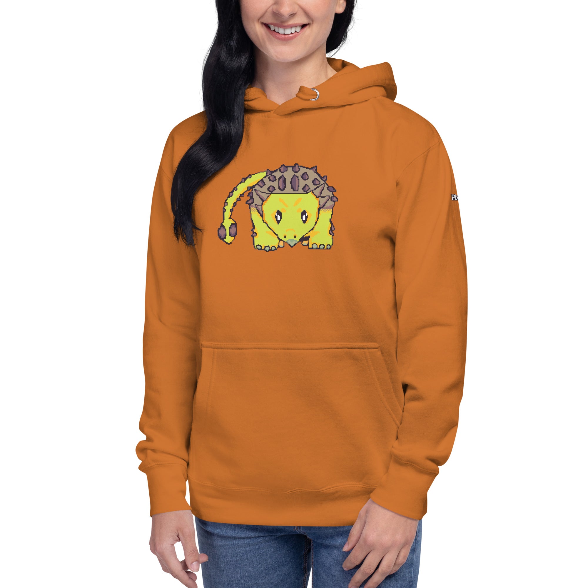 PixelTRex™ – Anky the Ankylosaurus Pixel Dinosaur Hoodie