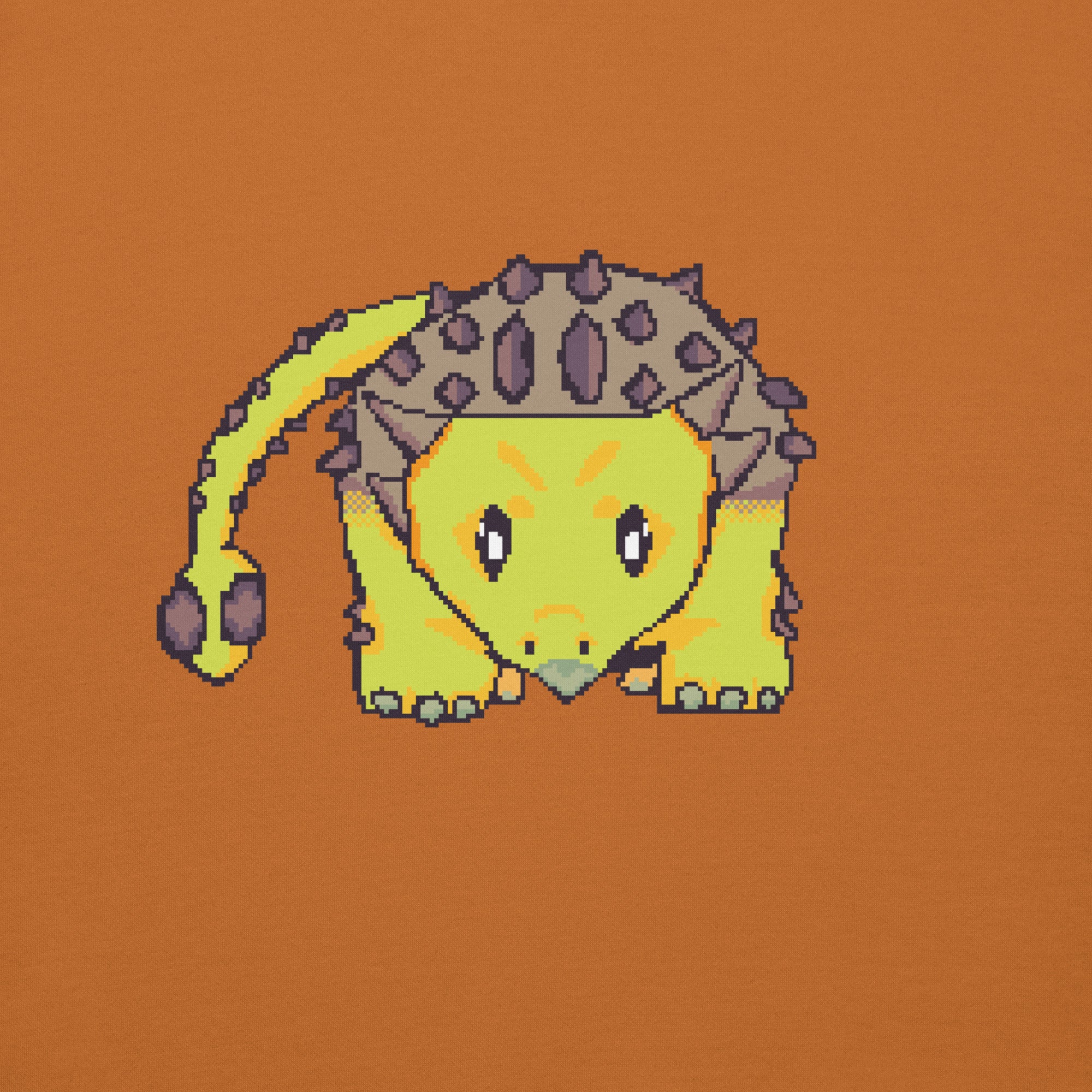 PixelTRex™ – Anky the Ankylosaurus Pixel Dinosaur Hoodie