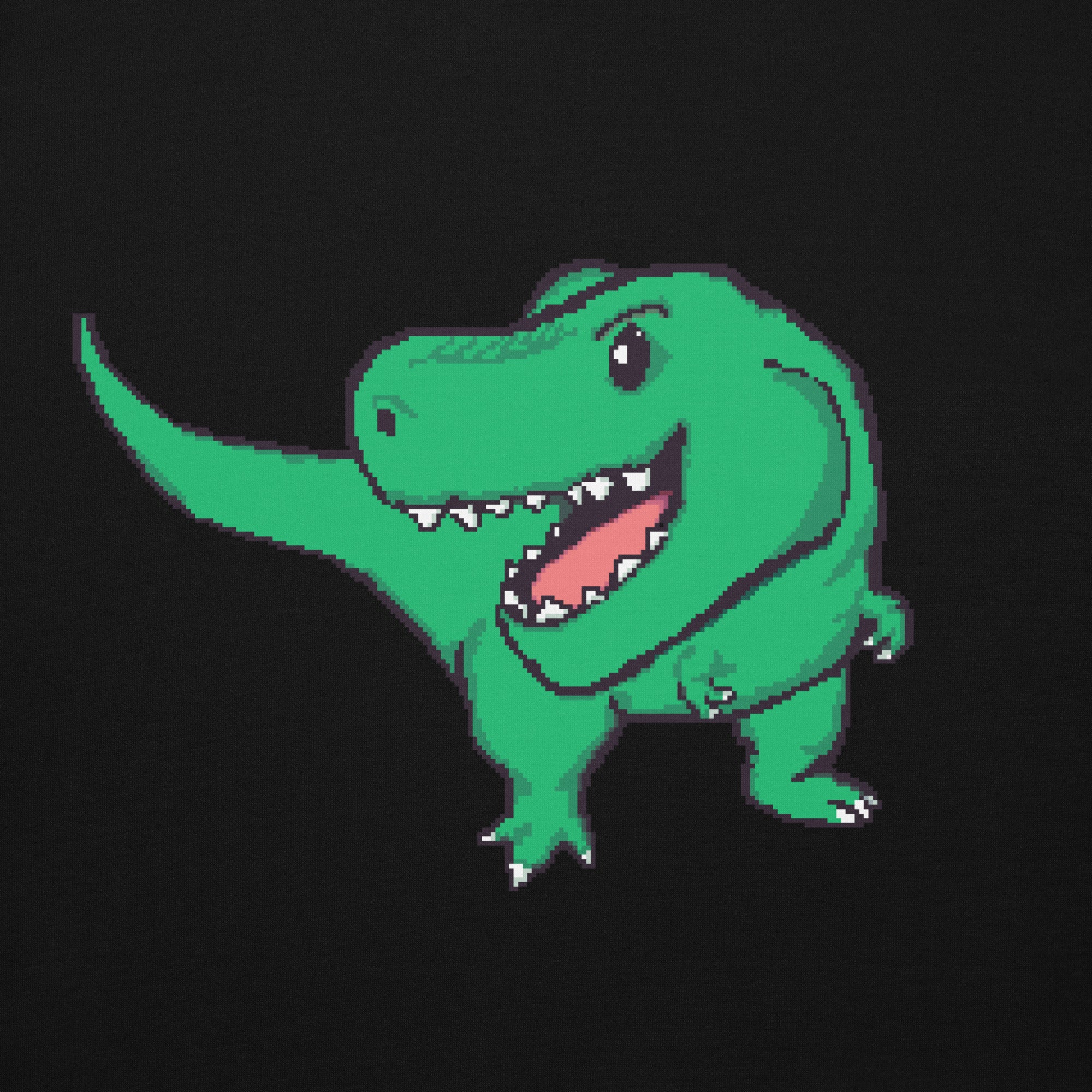 PixelTRex™ – Trex the T-Rex Pixel Dinosaur Hoodie