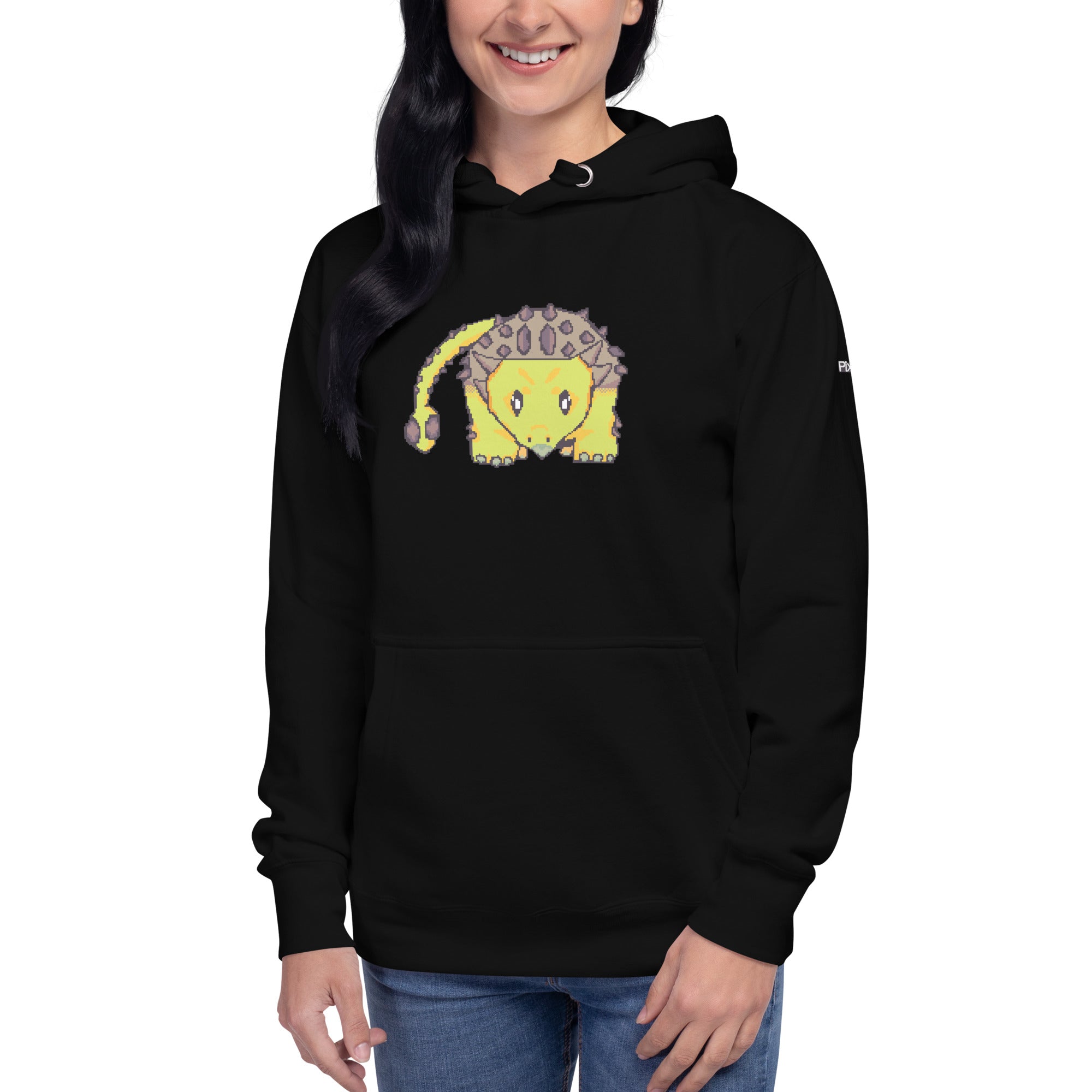 PixelTRex™ – Anky the Ankylosaurus Pixel Dinosaur Hoodie