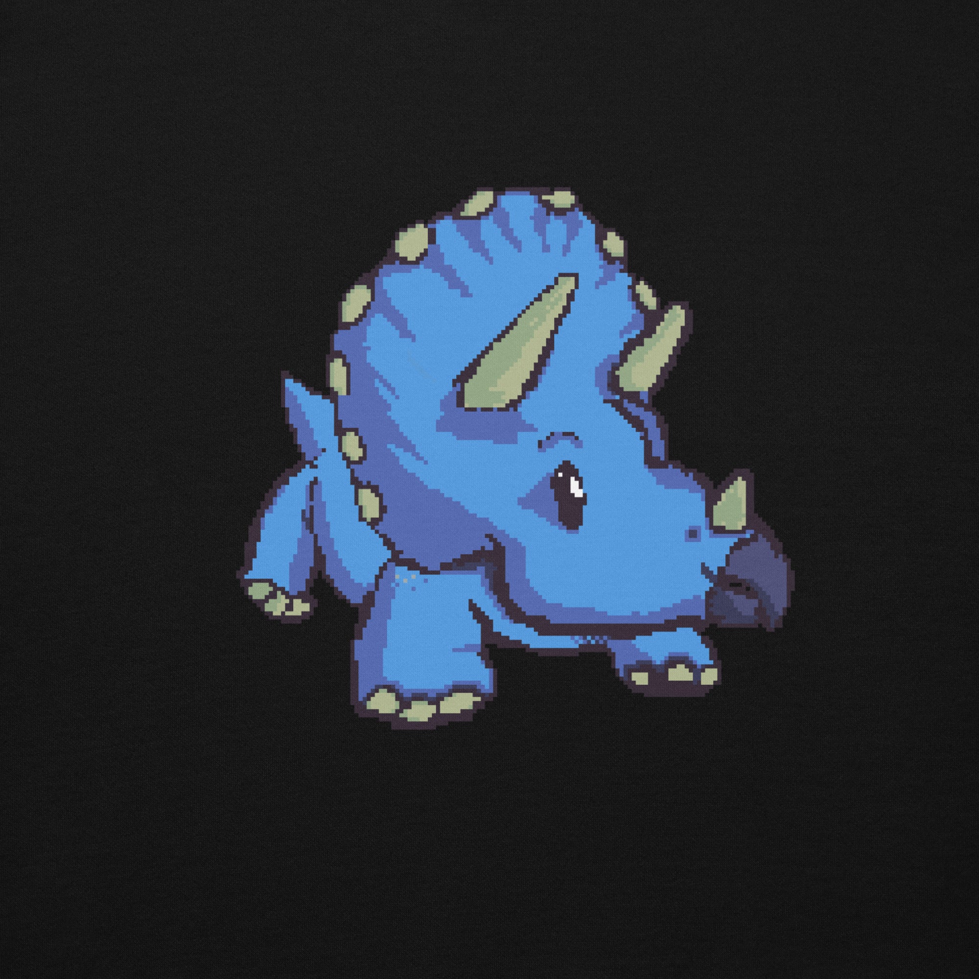 PixelTRex™ – Trike the Triceratops Pixel Dinosaur Hoodie