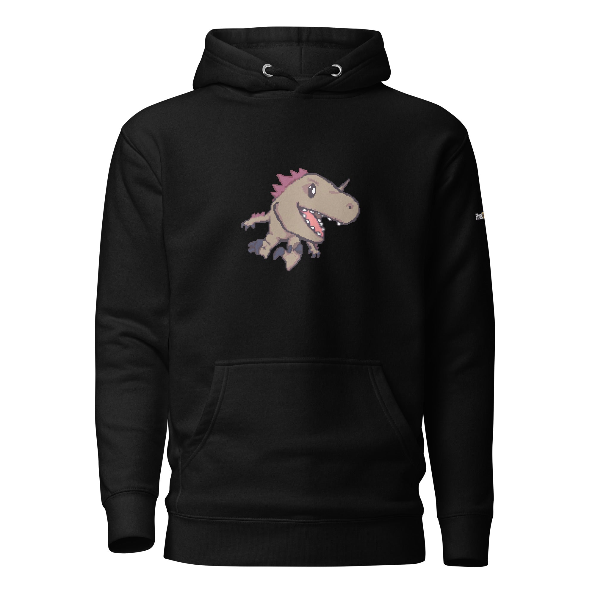 PixelTRex™ – Rap the Raptor Pixel Dinosaur Hoodie