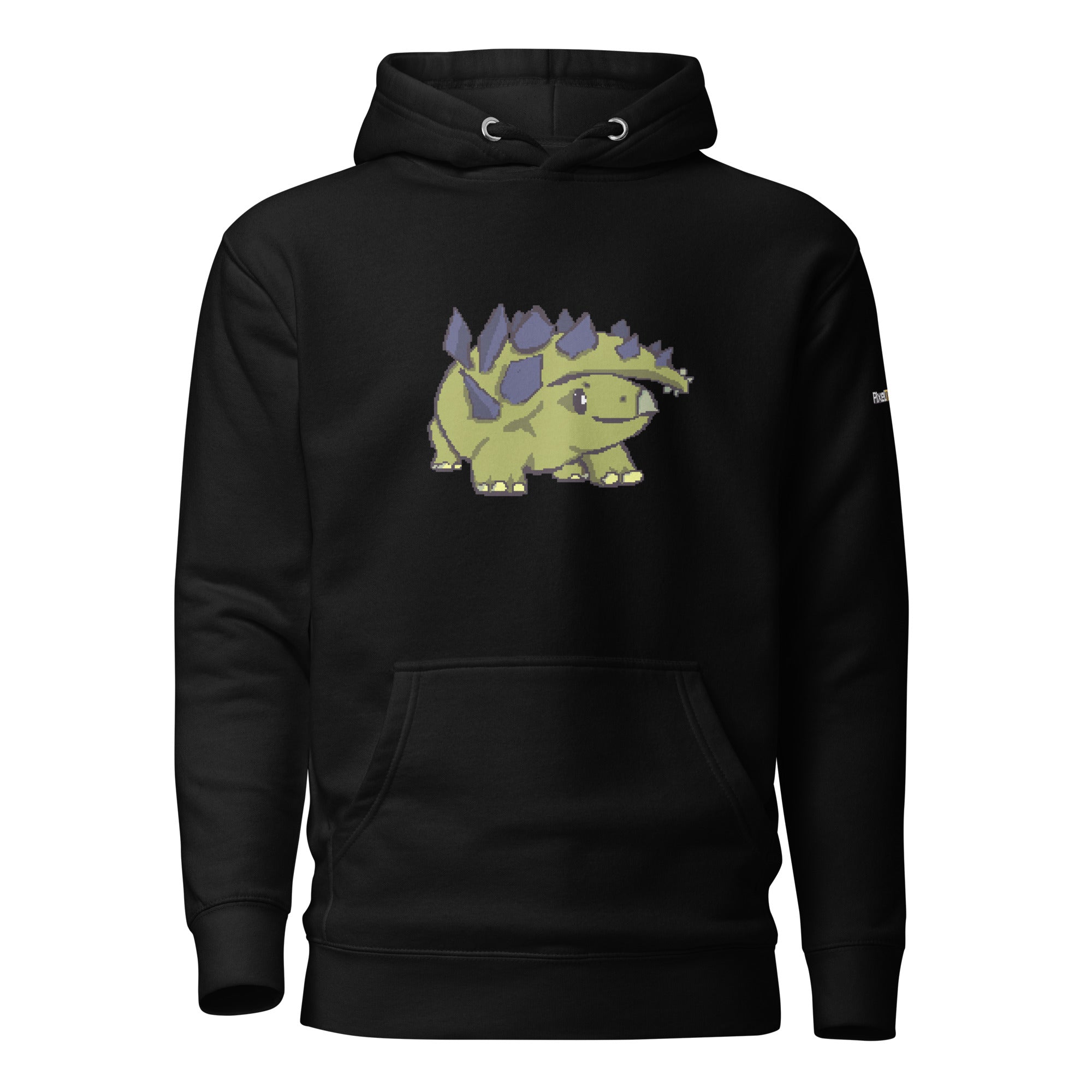 PixelTRex™ – Stego the Stegosaurus Pixel Dinosaur Hoodie