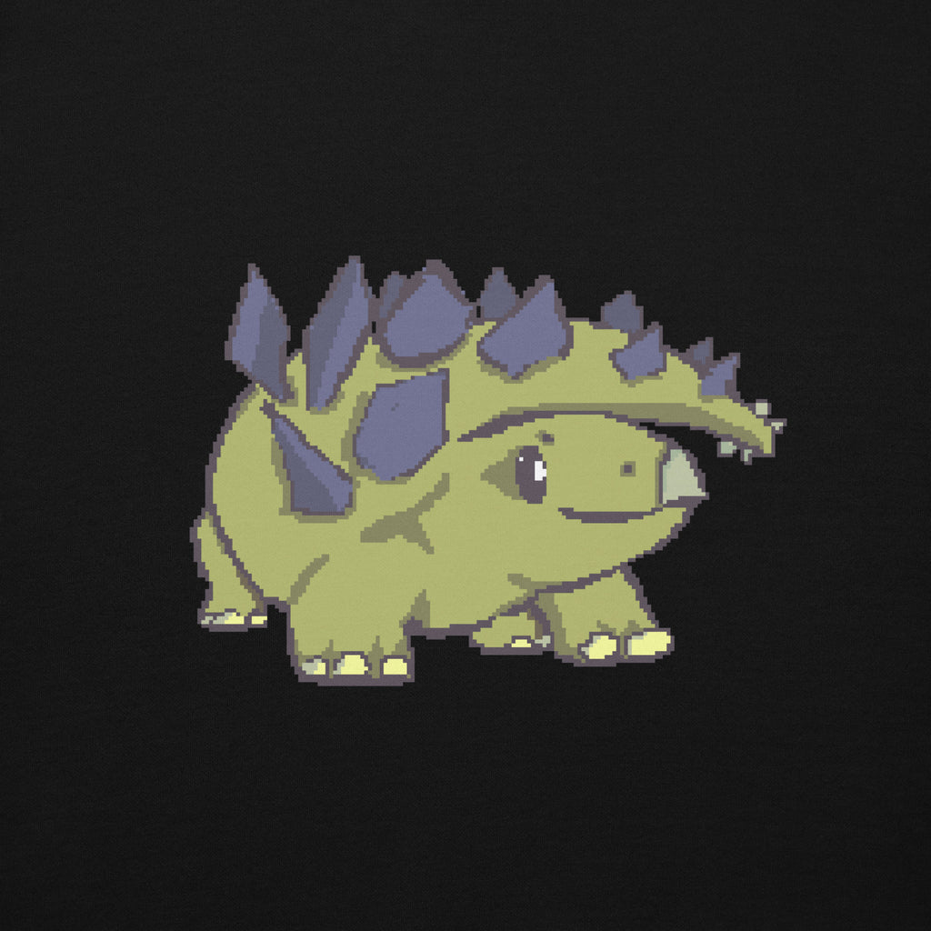 PixelTRex™ – Stego the Stegosaurus Pixel Dinosaur Hoodie