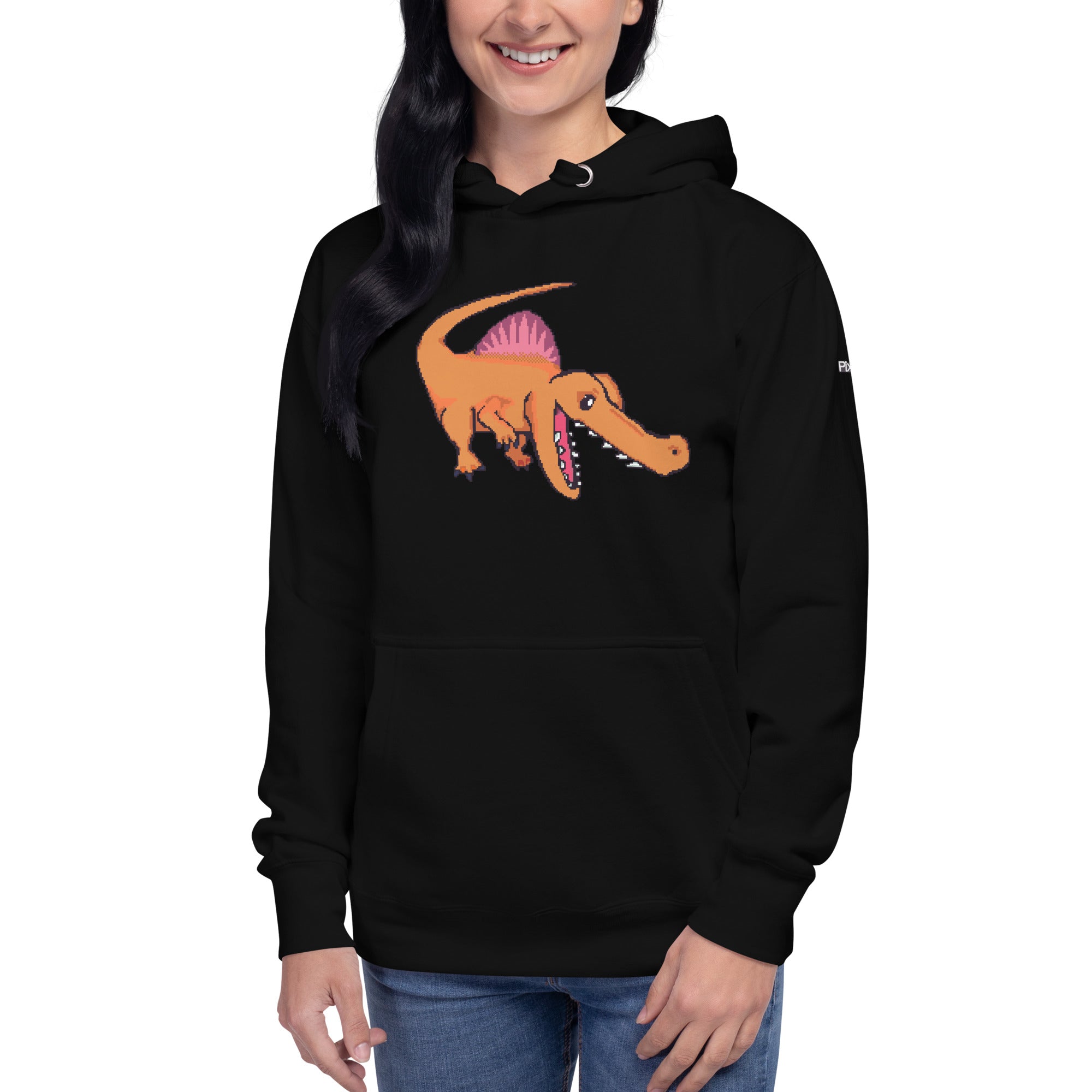 PixelTRex™ – Spino the Spinosaurus Pixel Dinosaur Hoodie