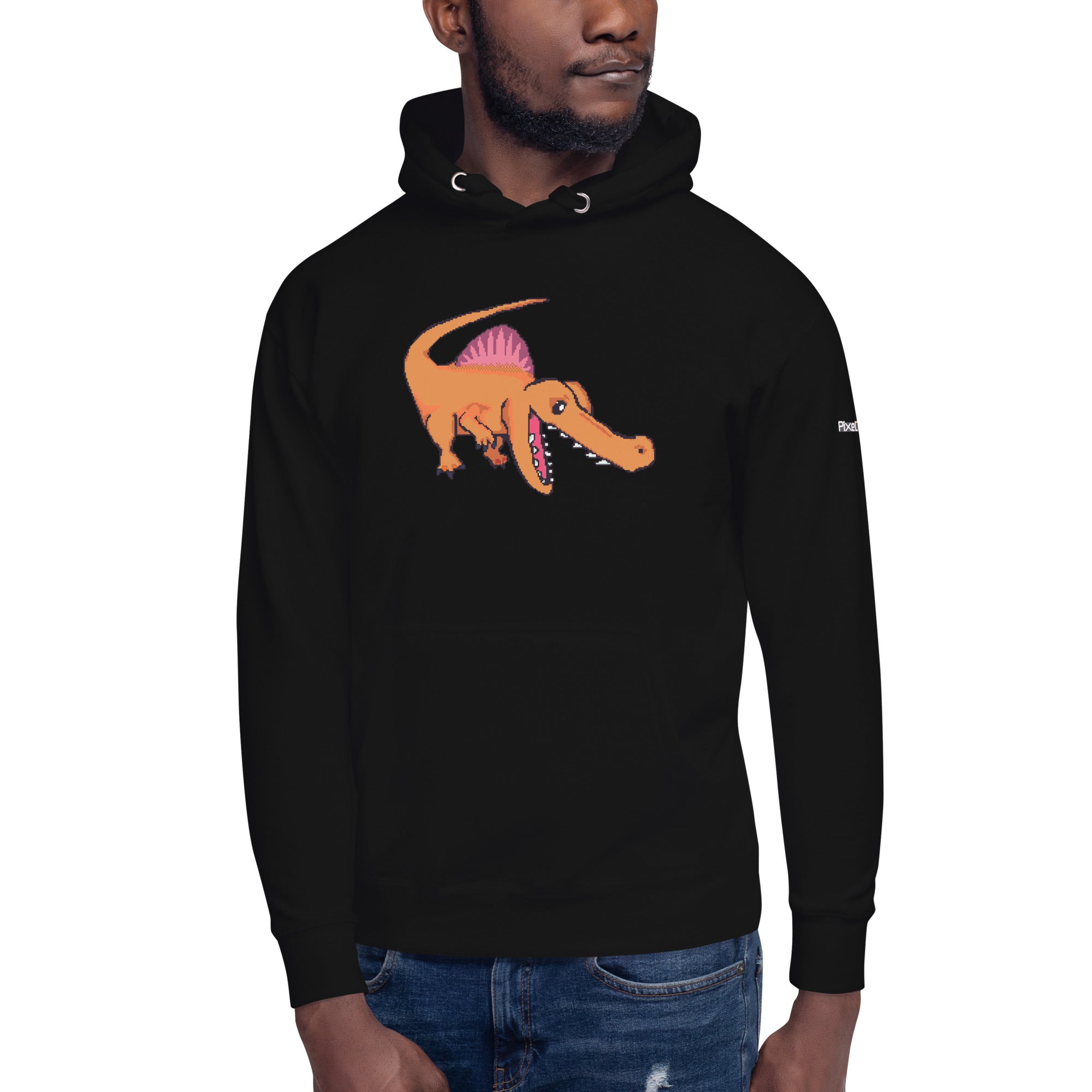 PixelTRex™ – Spino the Spinosaurus Pixel Dinosaur Hoodie