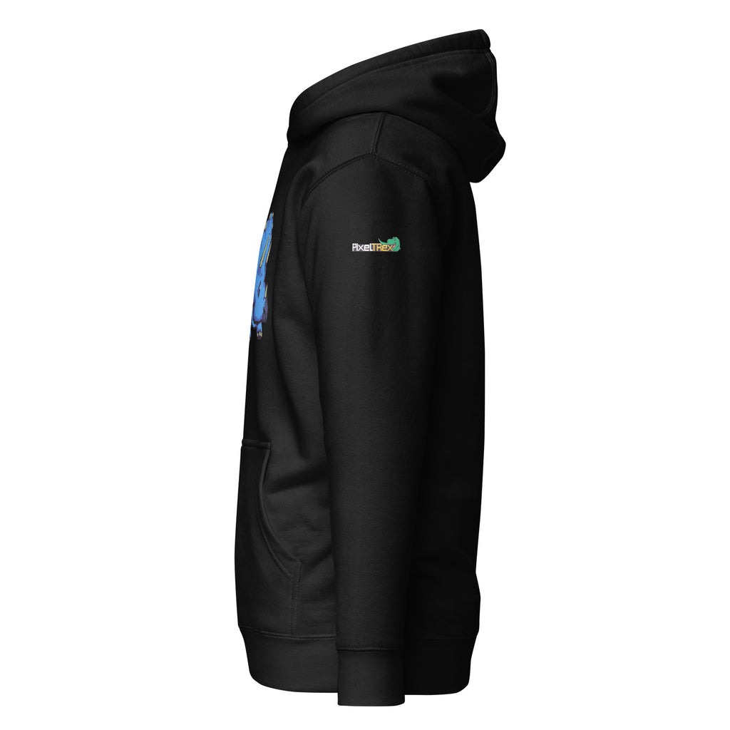 PixelTRex™ – Trike the Triceratops Pixel Dinosaur Hoodie