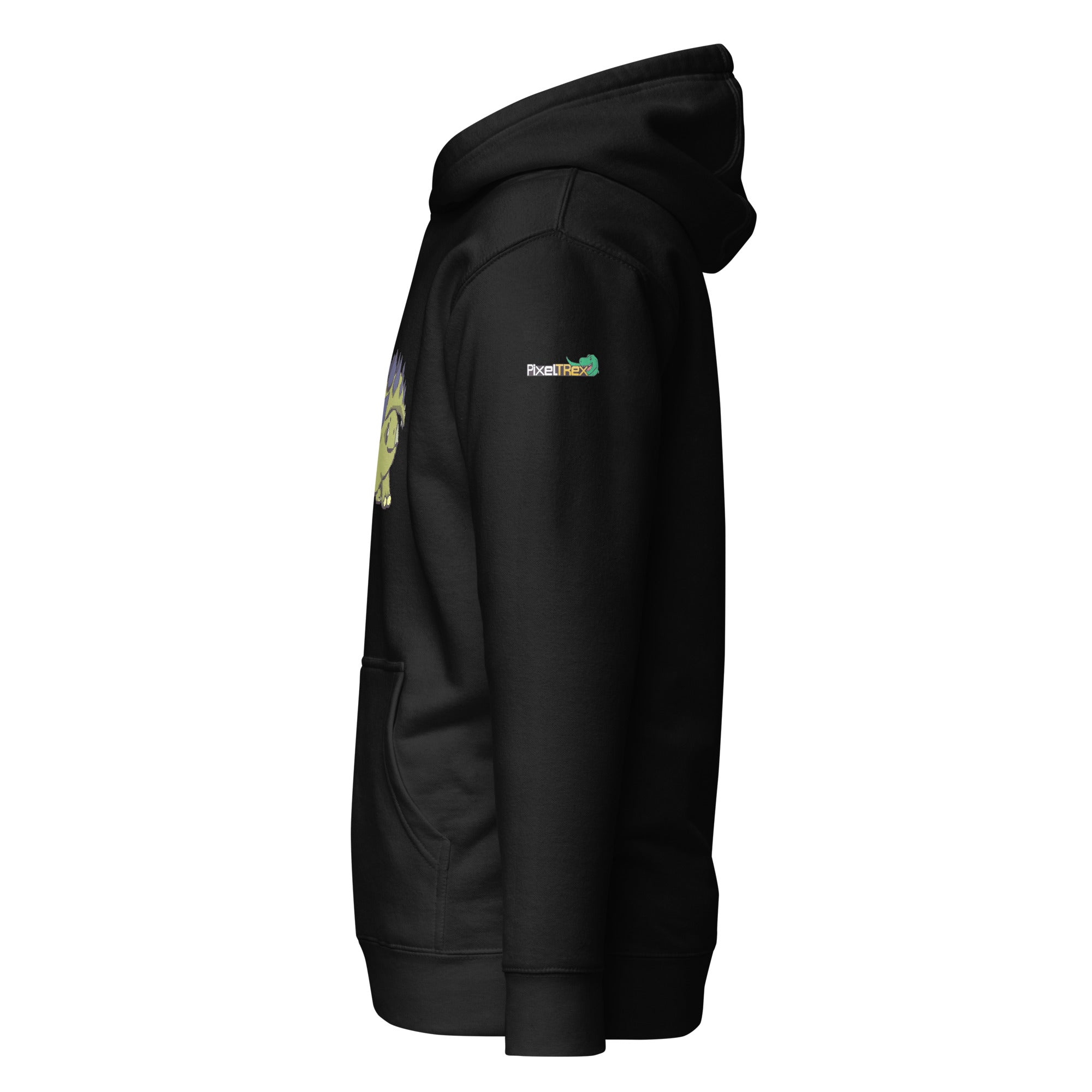 PixelTRex™ – Stego the Stegosaurus Pixel Dinosaur Hoodie