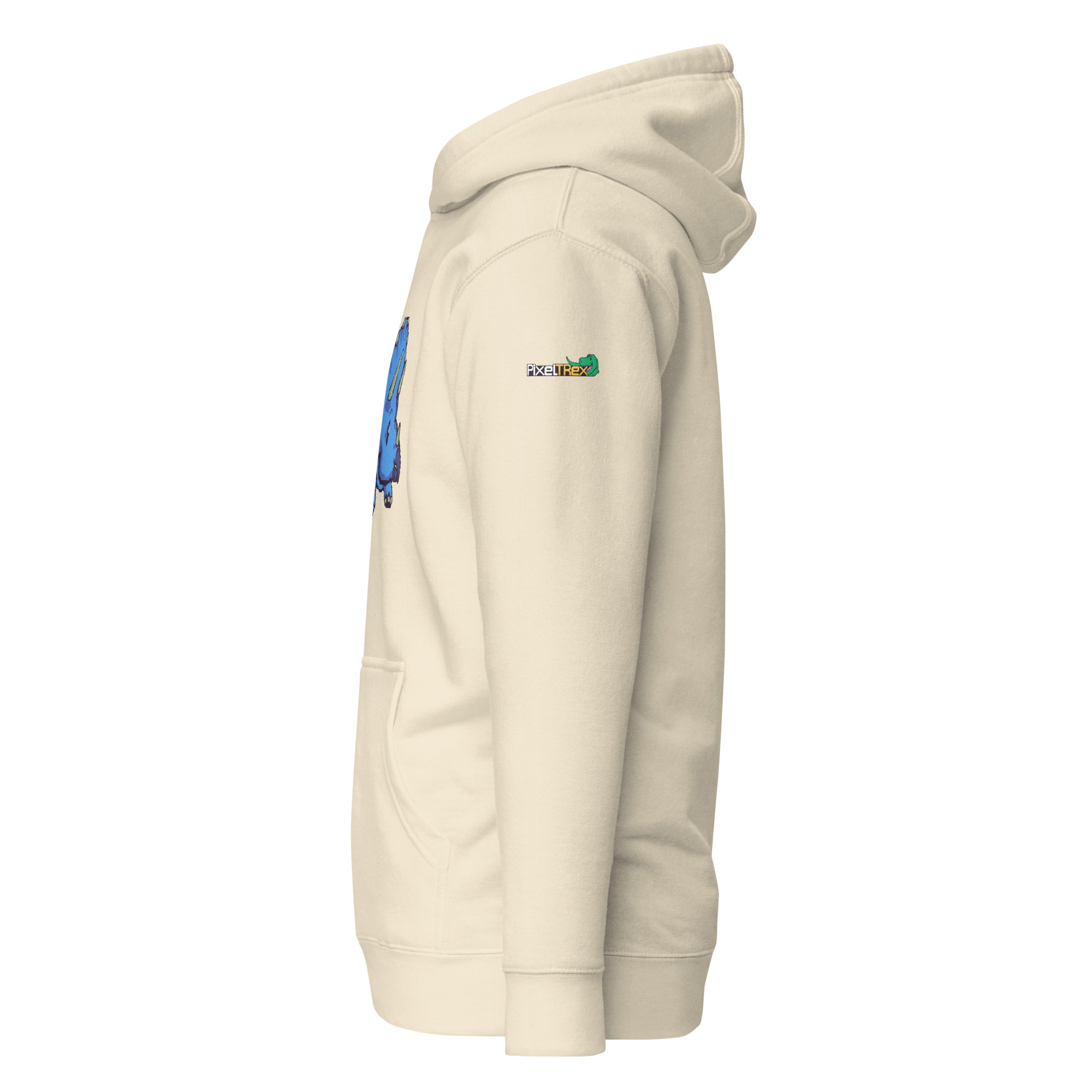 PixelTRex™ – Trike the Triceratops Pixel Dinosaur Hoodie
