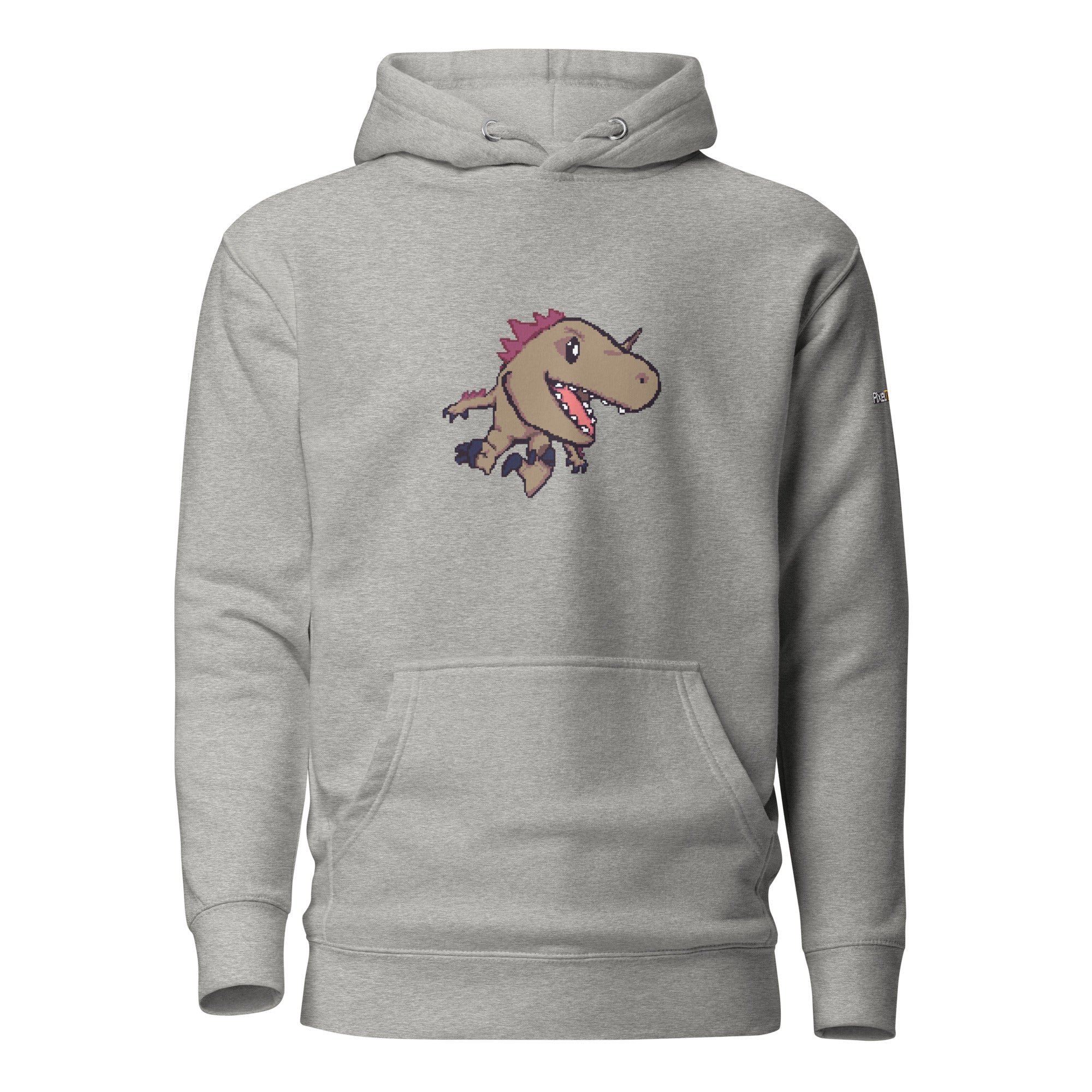 PixelTRex™ – Rap the Raptor Pixel Dinosaur Hoodie