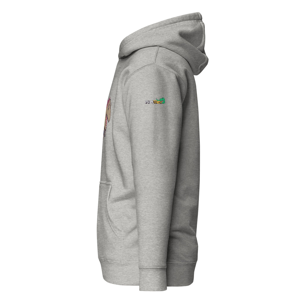 PixelTRex™ – Rap the Raptor Pixel Dinosaur Hoodie