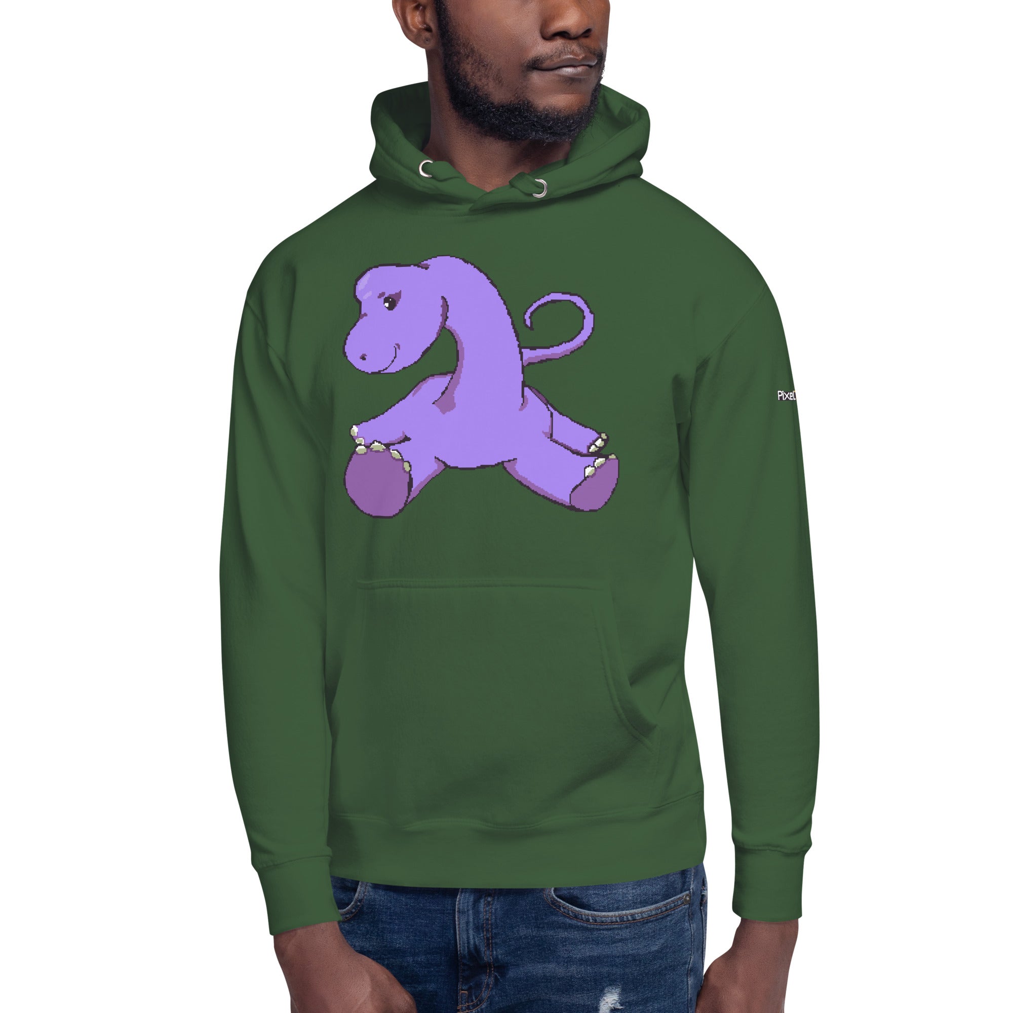 PixelTRex™ – Bracey the Brachiosaurus Pixel Dinosaur Hoodie