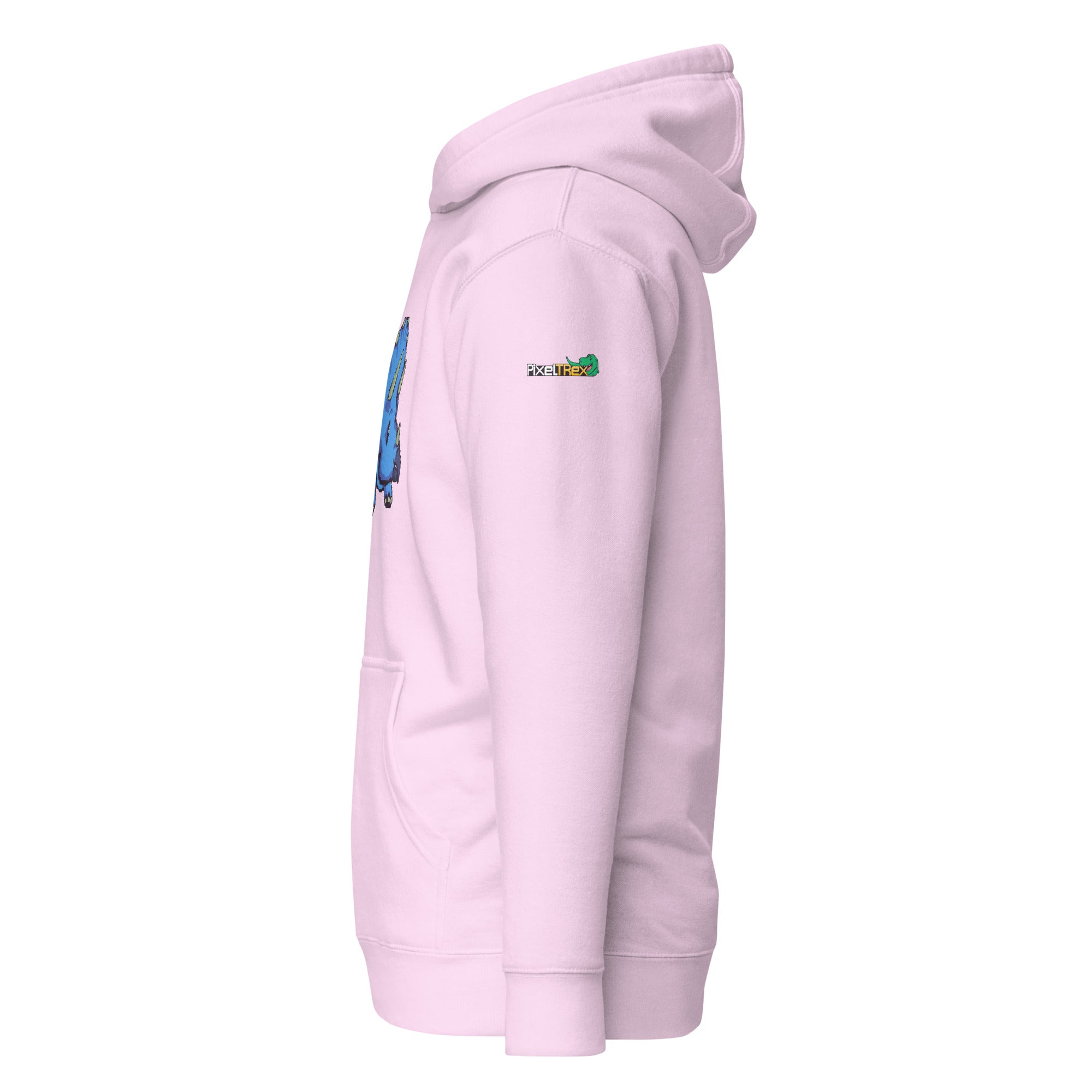 PixelTRex™ – Trike the Triceratops Pixel Dinosaur Hoodie