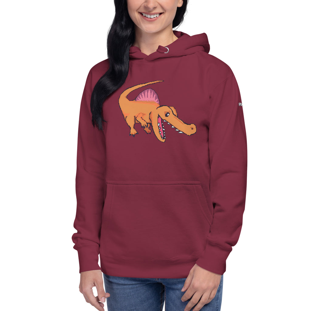 PixelTRex™ – Spino the Spinosaurus Pixel Dinosaur Hoodie