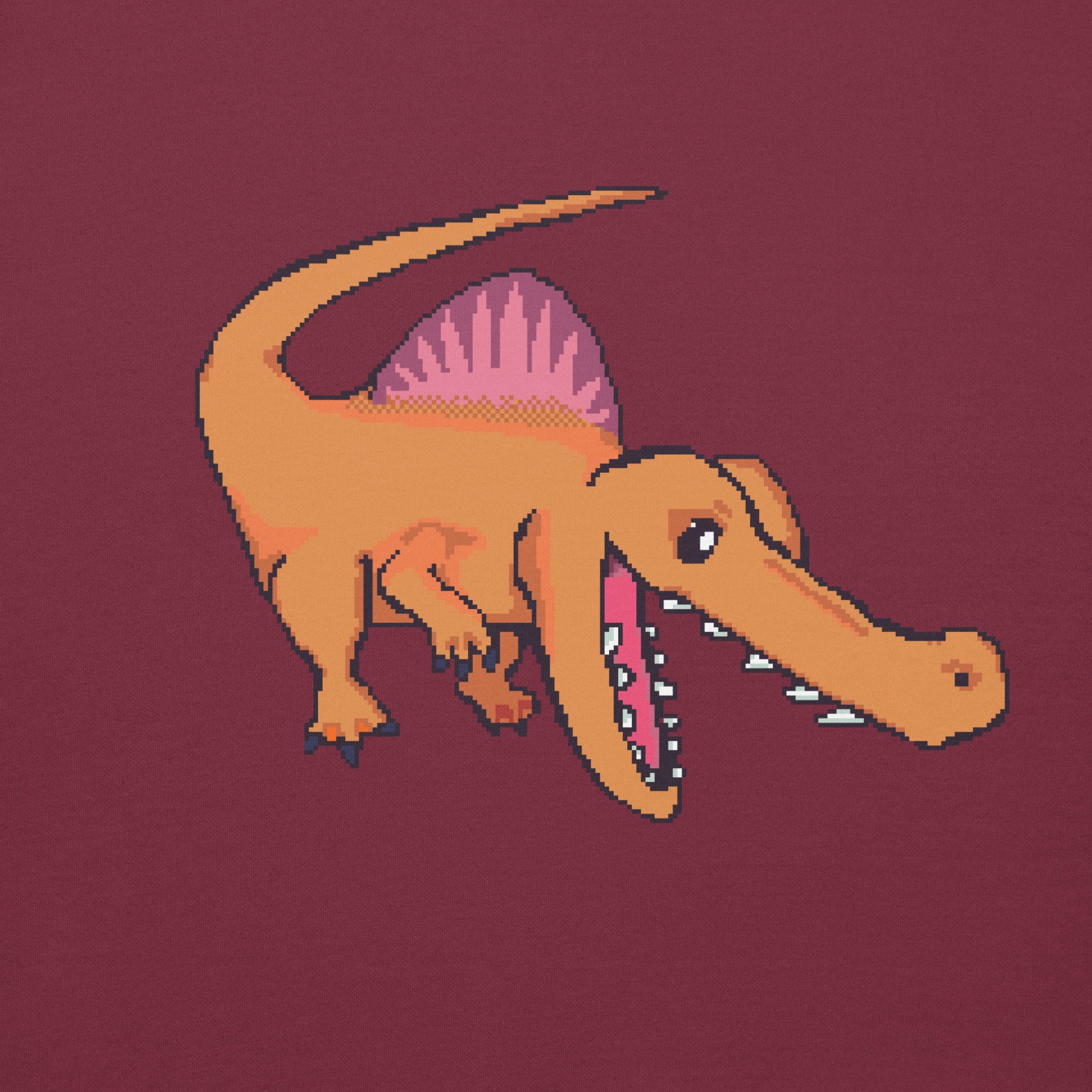 PixelTRex™ – Spino the Spinosaurus Pixel Dinosaur Hoodie