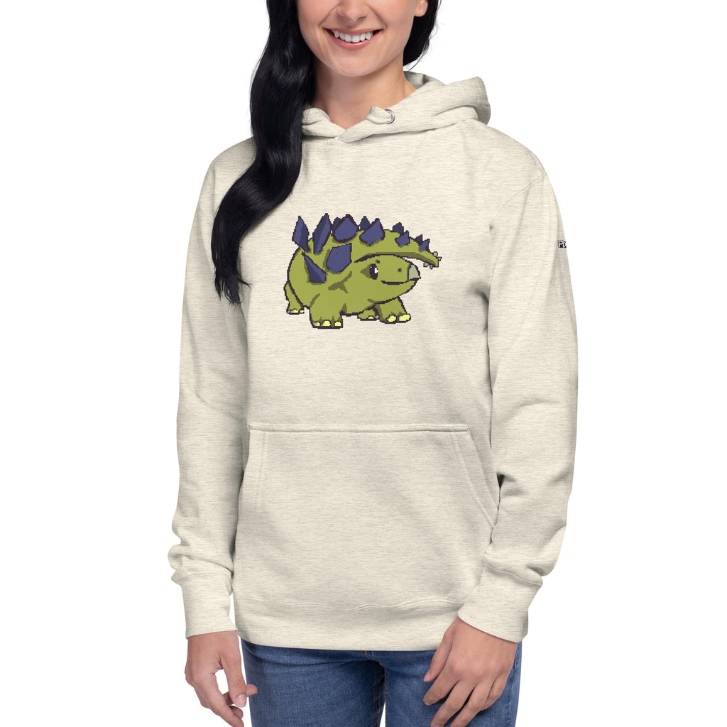 PixelTRex™ – Stego the Stegosaurus Pixel Dinosaur Hoodie