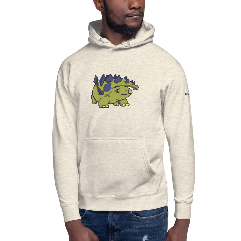 PixelTRex™ – Stego the Stegosaurus Pixel Dinosaur Hoodie