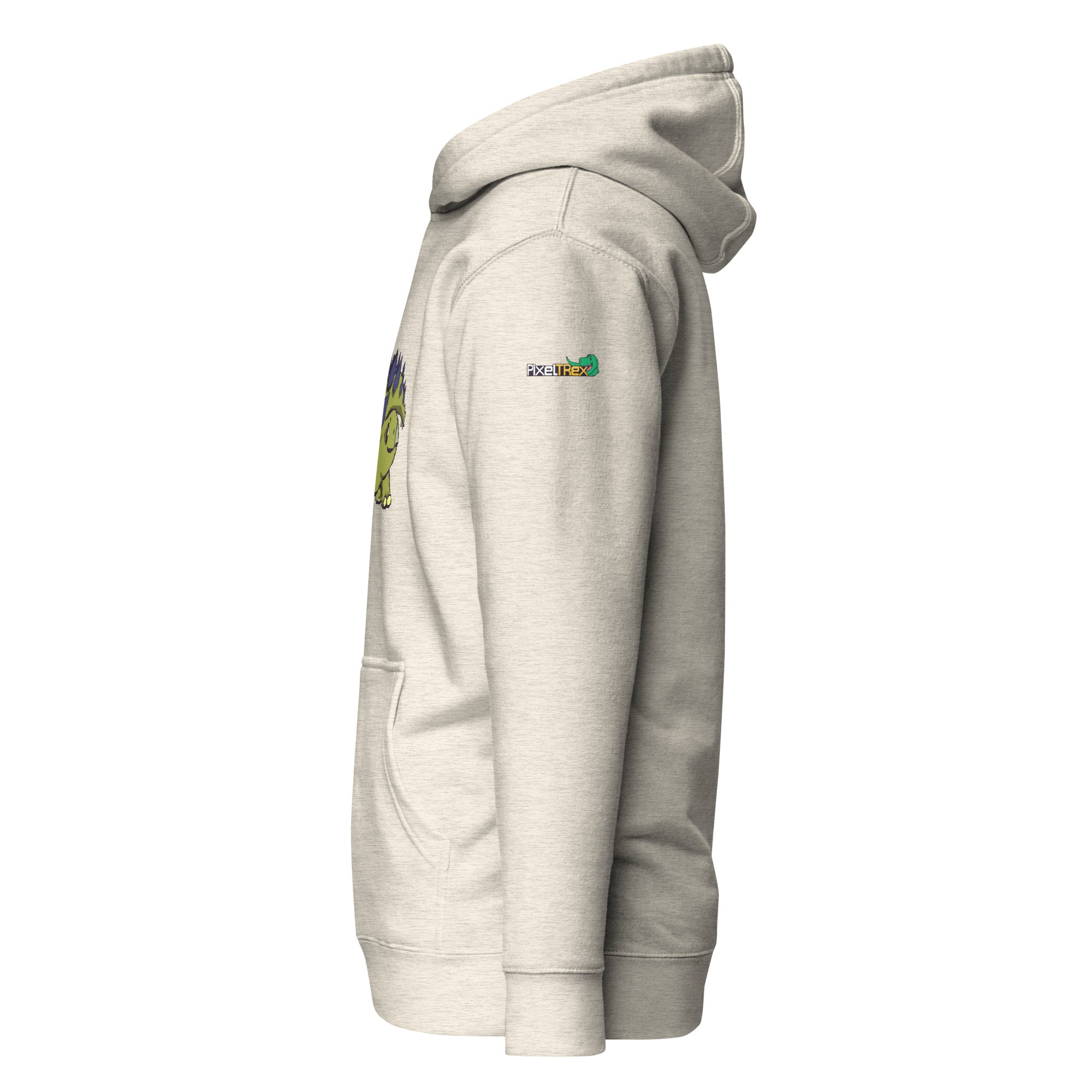 PixelTRex™ – Stego the Stegosaurus Pixel Dinosaur Hoodie