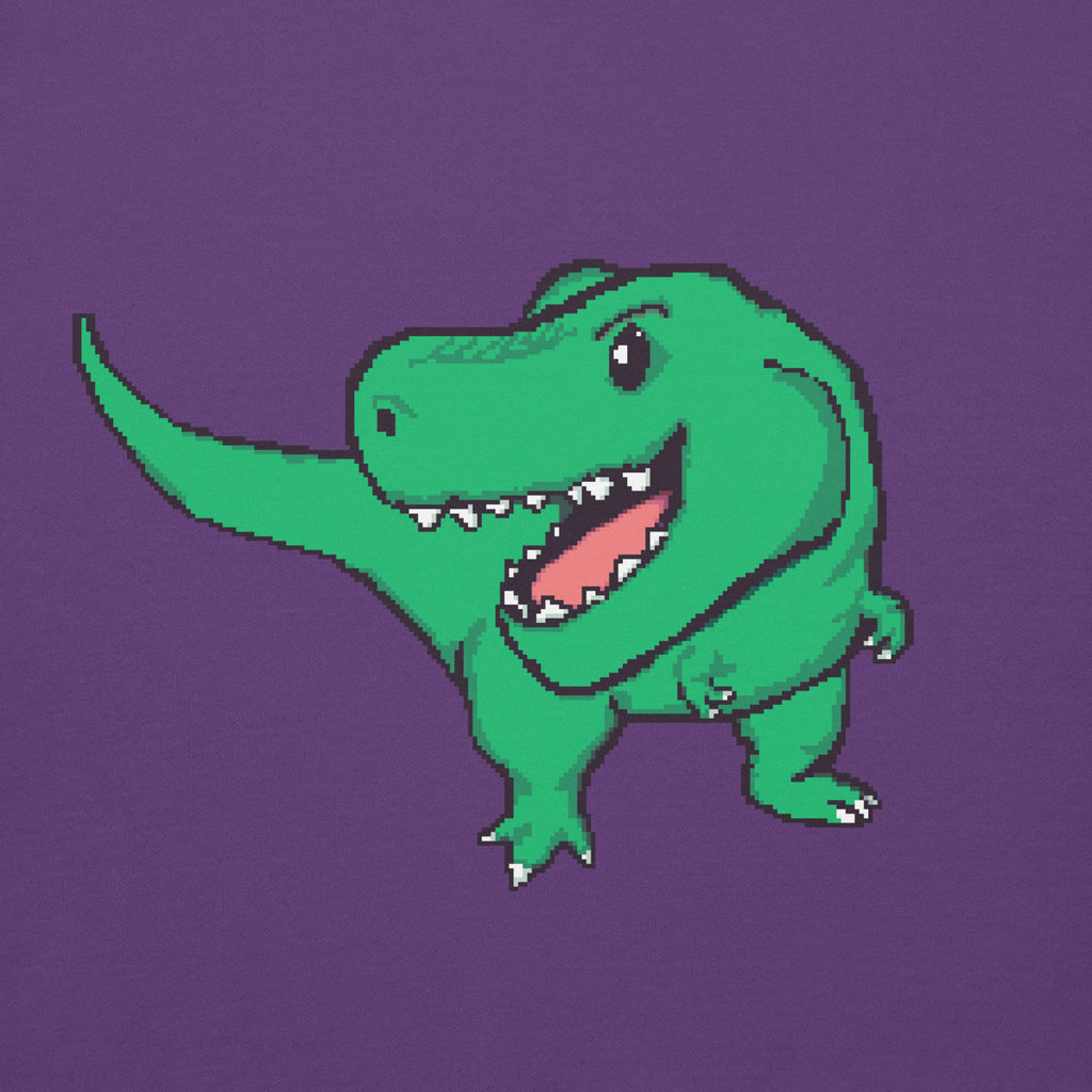 PixelTRex™ – Trex the T-Rex Pixel Dinosaur Hoodie