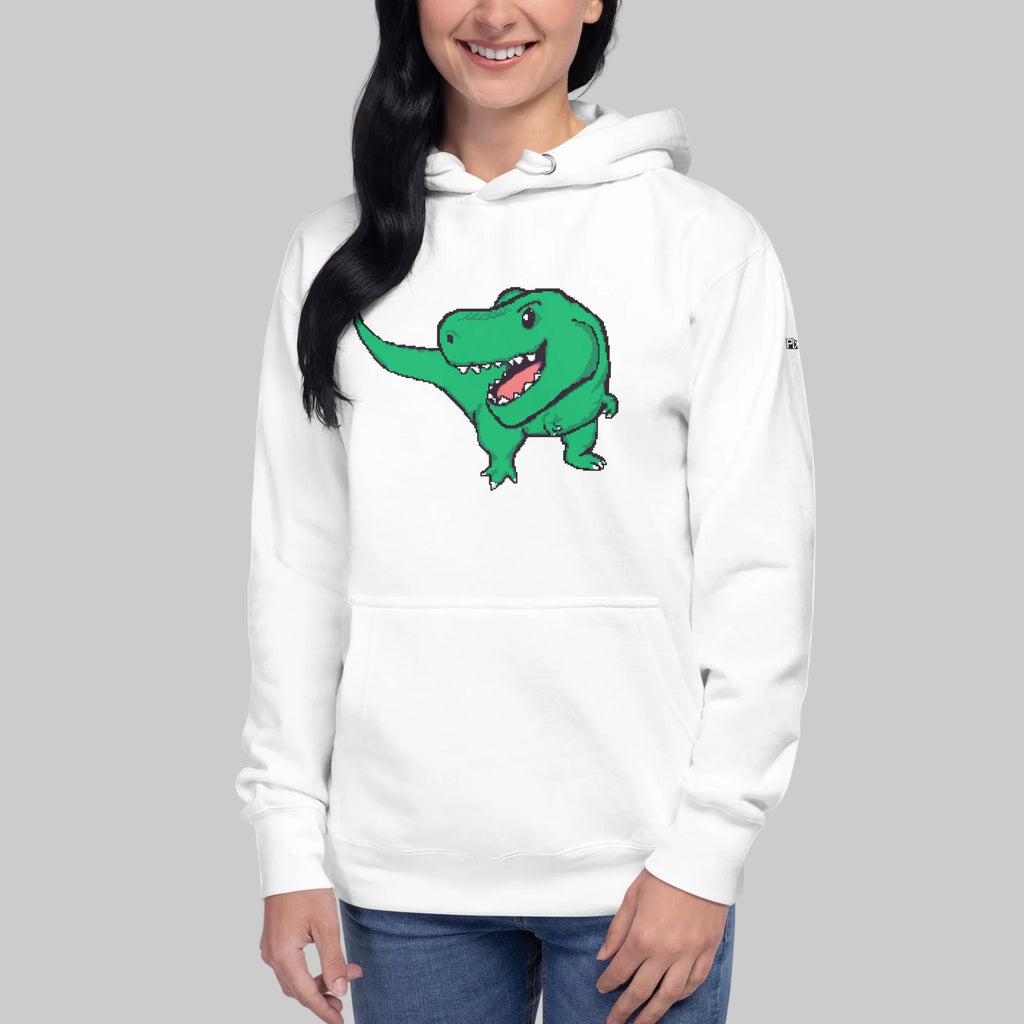 PixelTRex™ – Trex the T-Rex Pixel Dinosaur Hoodie