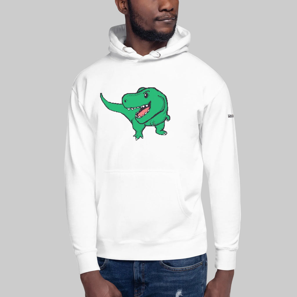 PixelTRex™ – Trex the T-Rex Pixel Dinosaur Hoodie
