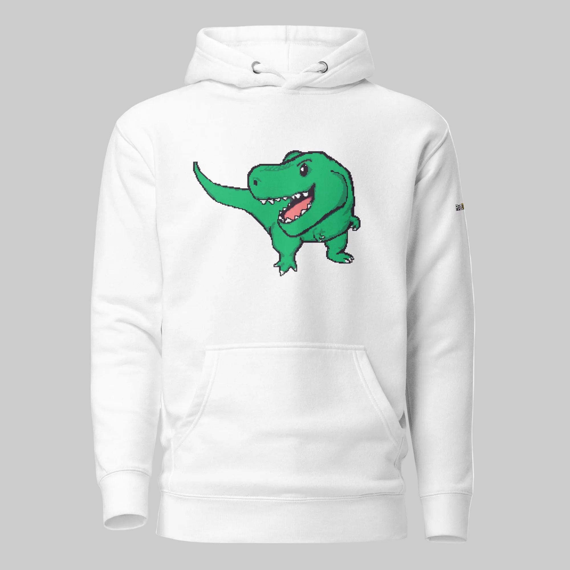 PixelTRex™ – Trex the T-Rex Pixel Dinosaur Hoodie
