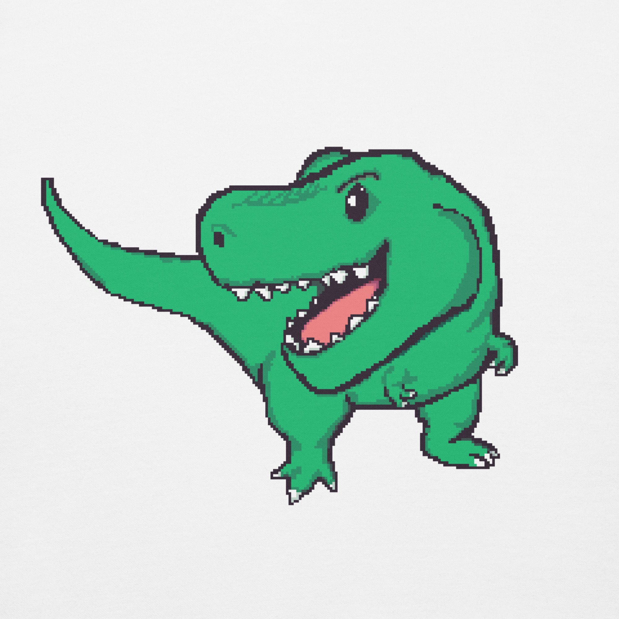 PixelTRex™ – Trex the T-Rex Pixel Dinosaur Hoodie