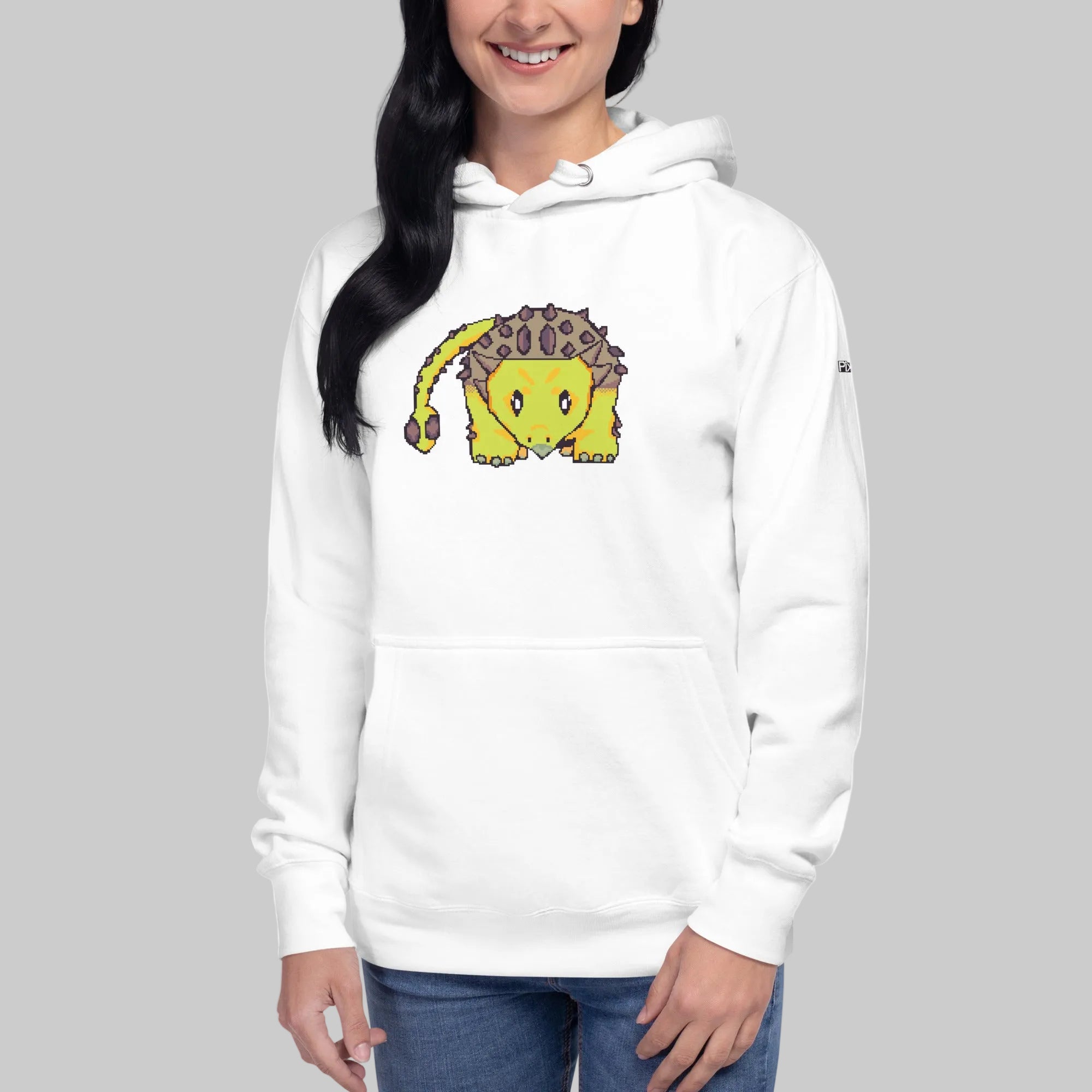 PixelTRex™ – Anky the Ankylosaurus Pixel Dinosaur Hoodie