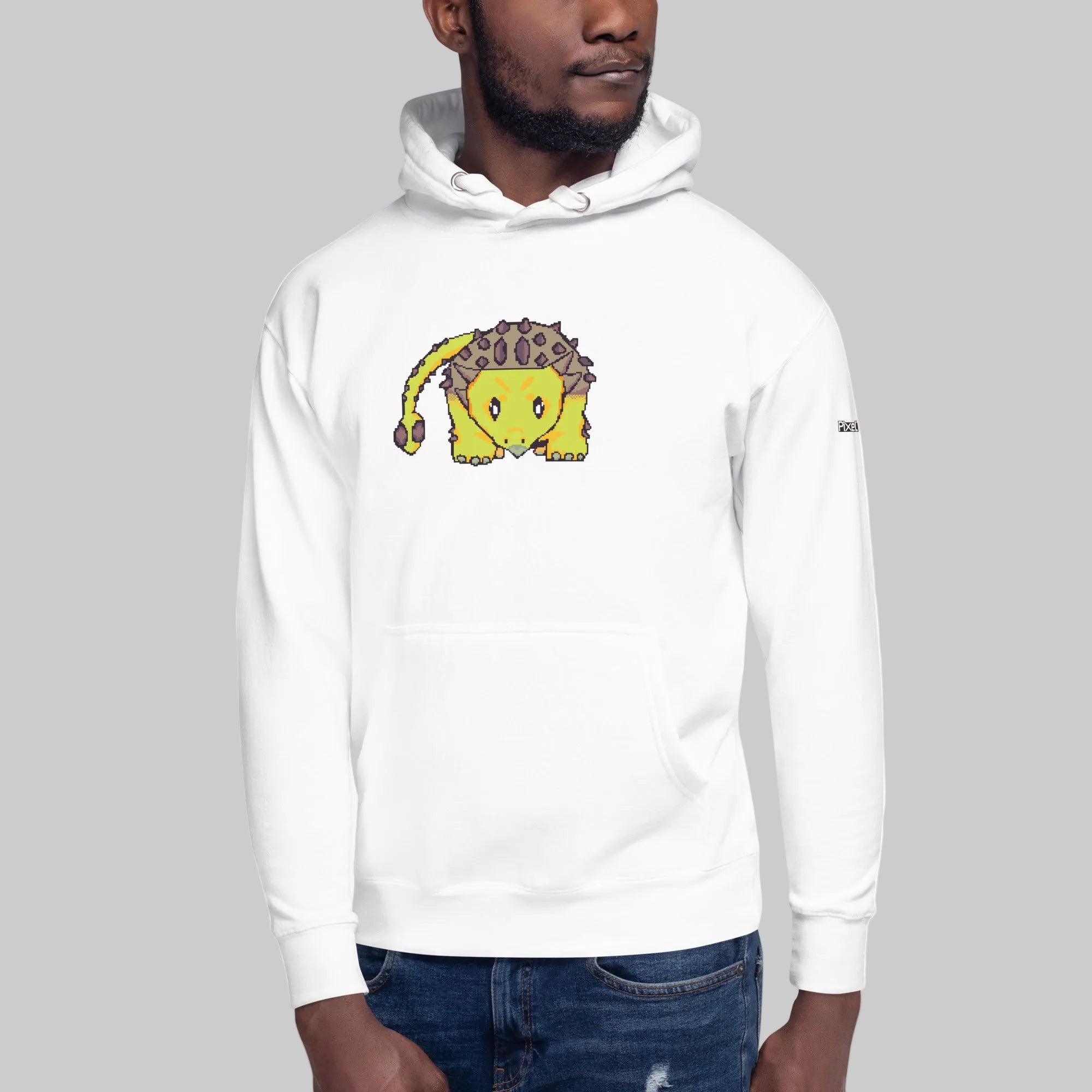 PixelTRex™ – Anky the Ankylosaurus Pixel Dinosaur Hoodie