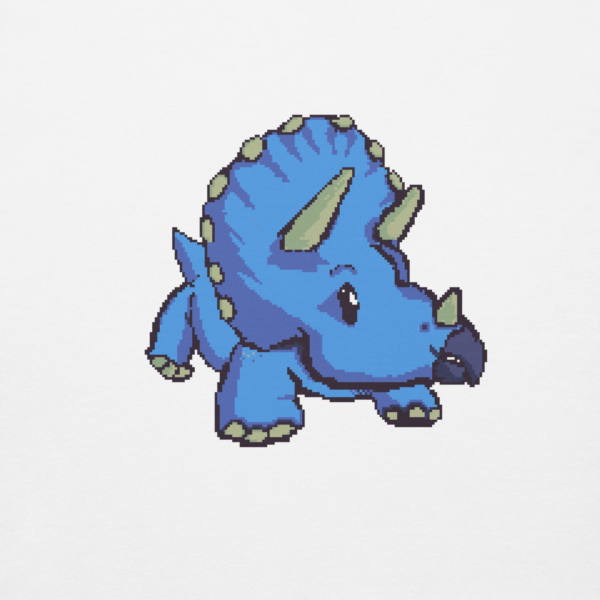 PixelTRex™ – Trike the Triceratops Pixel Dinosaur Hoodie