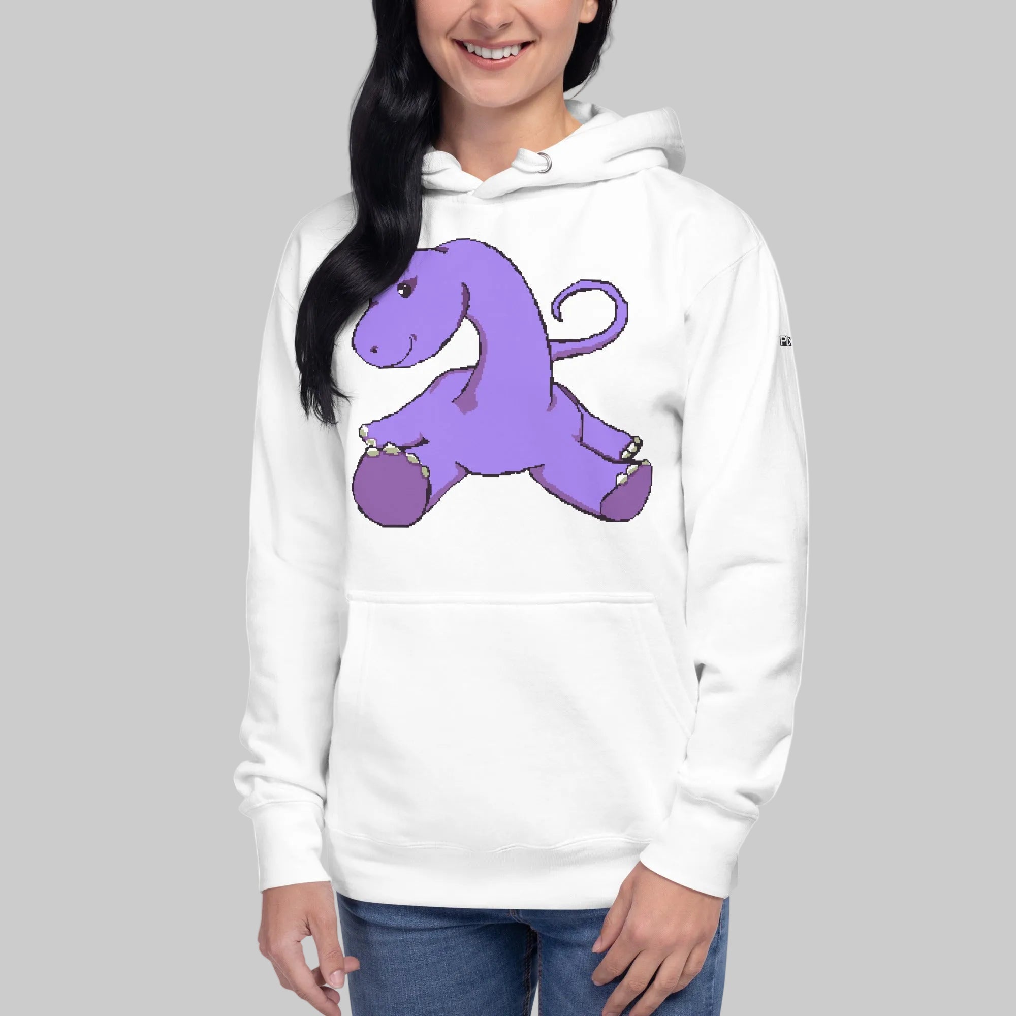 PixelTRex™ – Bracey the Brachiosaurus Pixel Dinosaur Hoodie