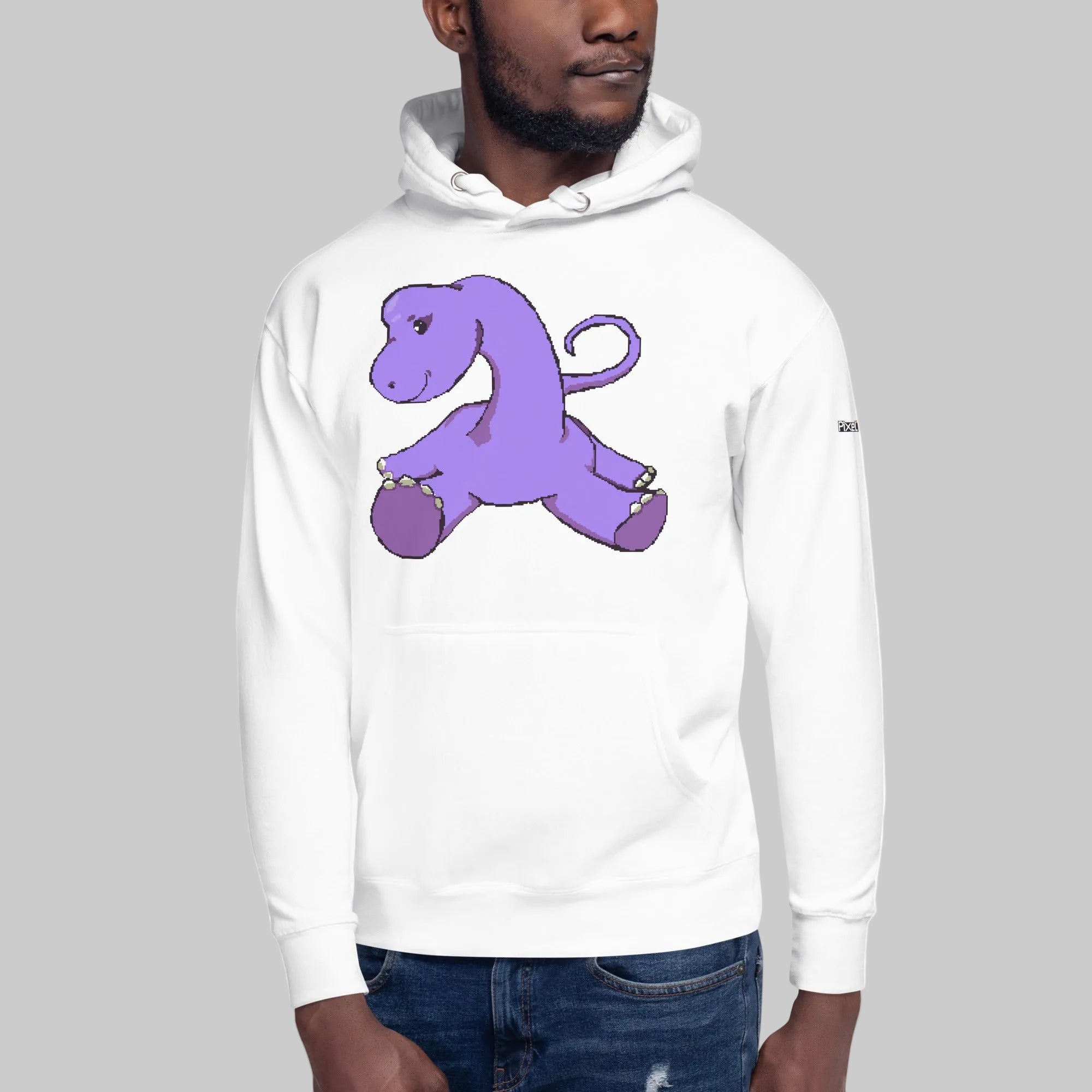 PixelTRex™ – Bracey the Brachiosaurus Pixel Dinosaur Hoodie