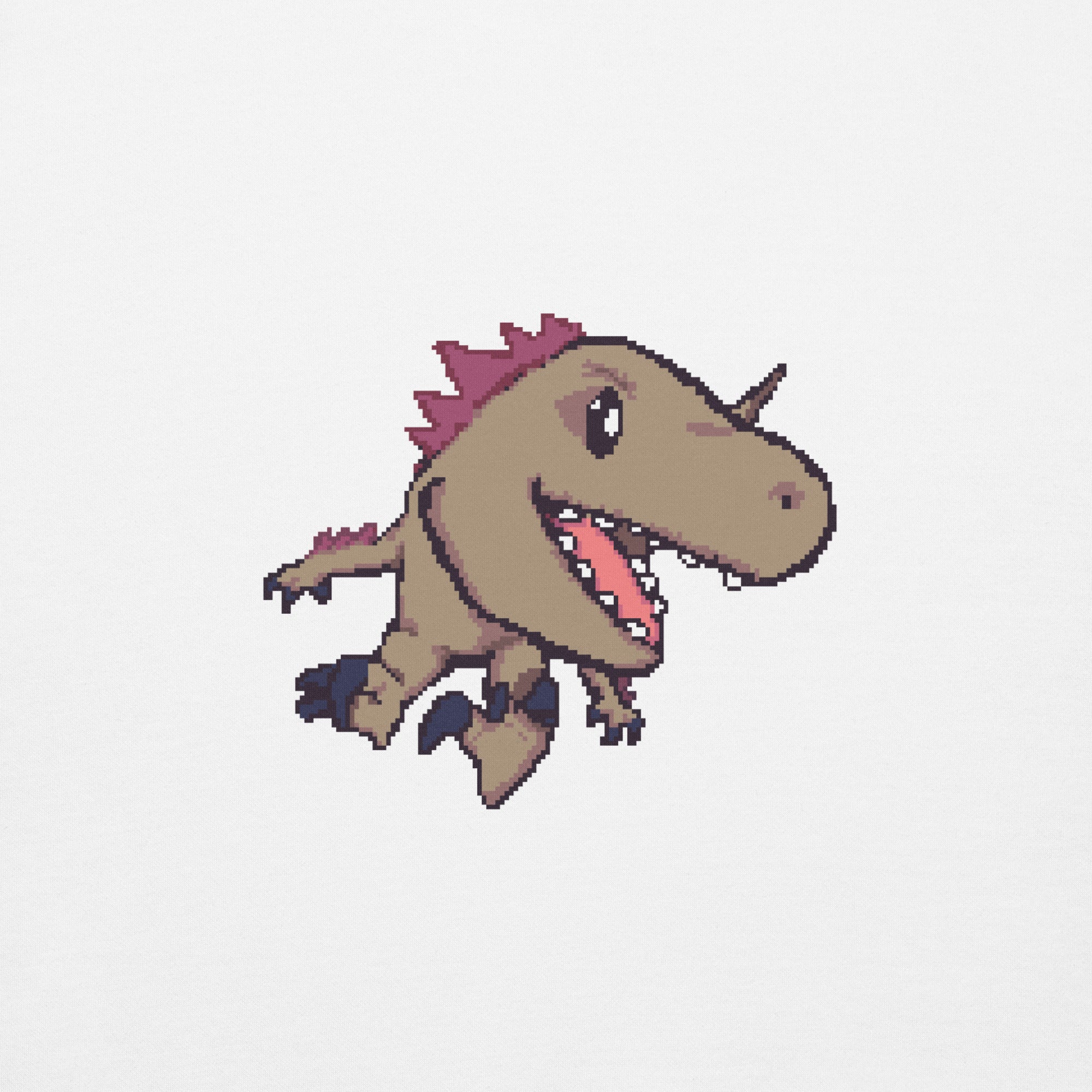 PixelTRex™ – Rap the Raptor Pixel Dinosaur Hoodie