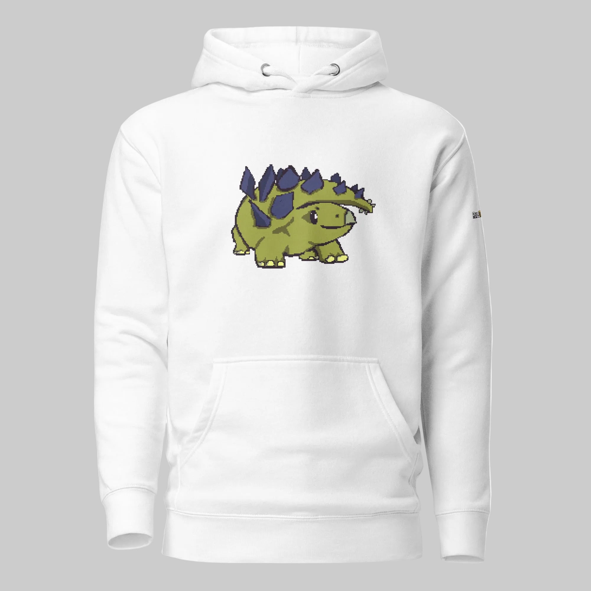 PixelTRex™ – Stego the Stegosaurus Pixel Dinosaur Hoodie