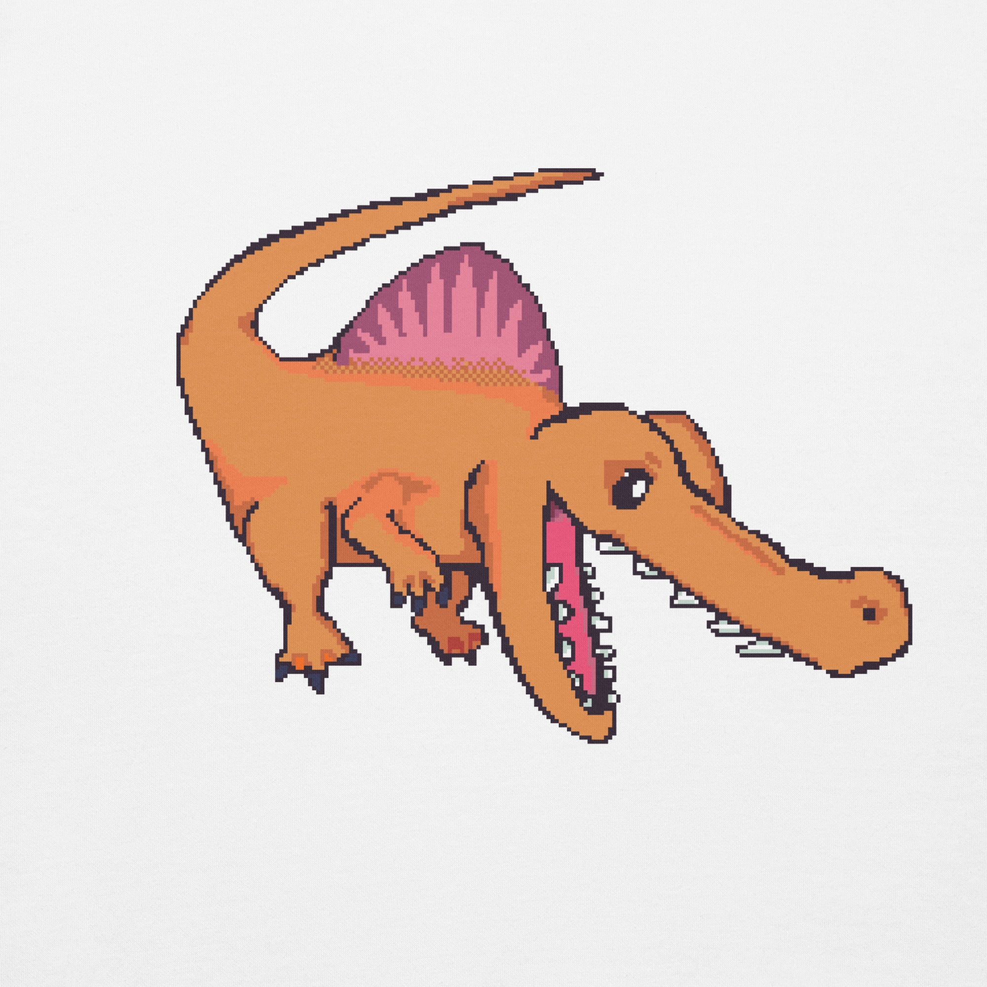 PixelTRex™ – Spino the Spinosaurus Pixel Dinosaur Hoodie