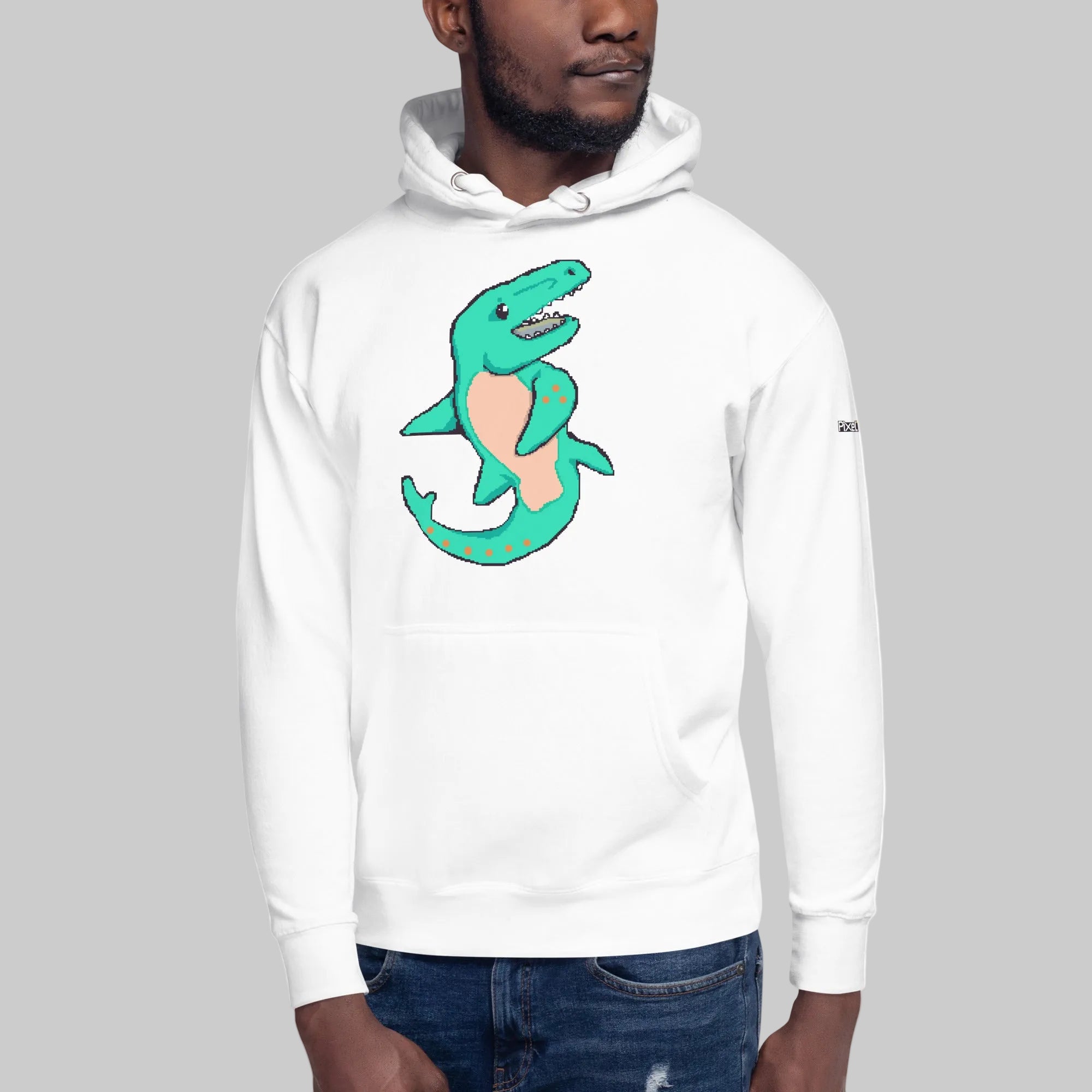 PixelTRex™ – Mosa the Mosasaurus Pixel Creature Hoodie