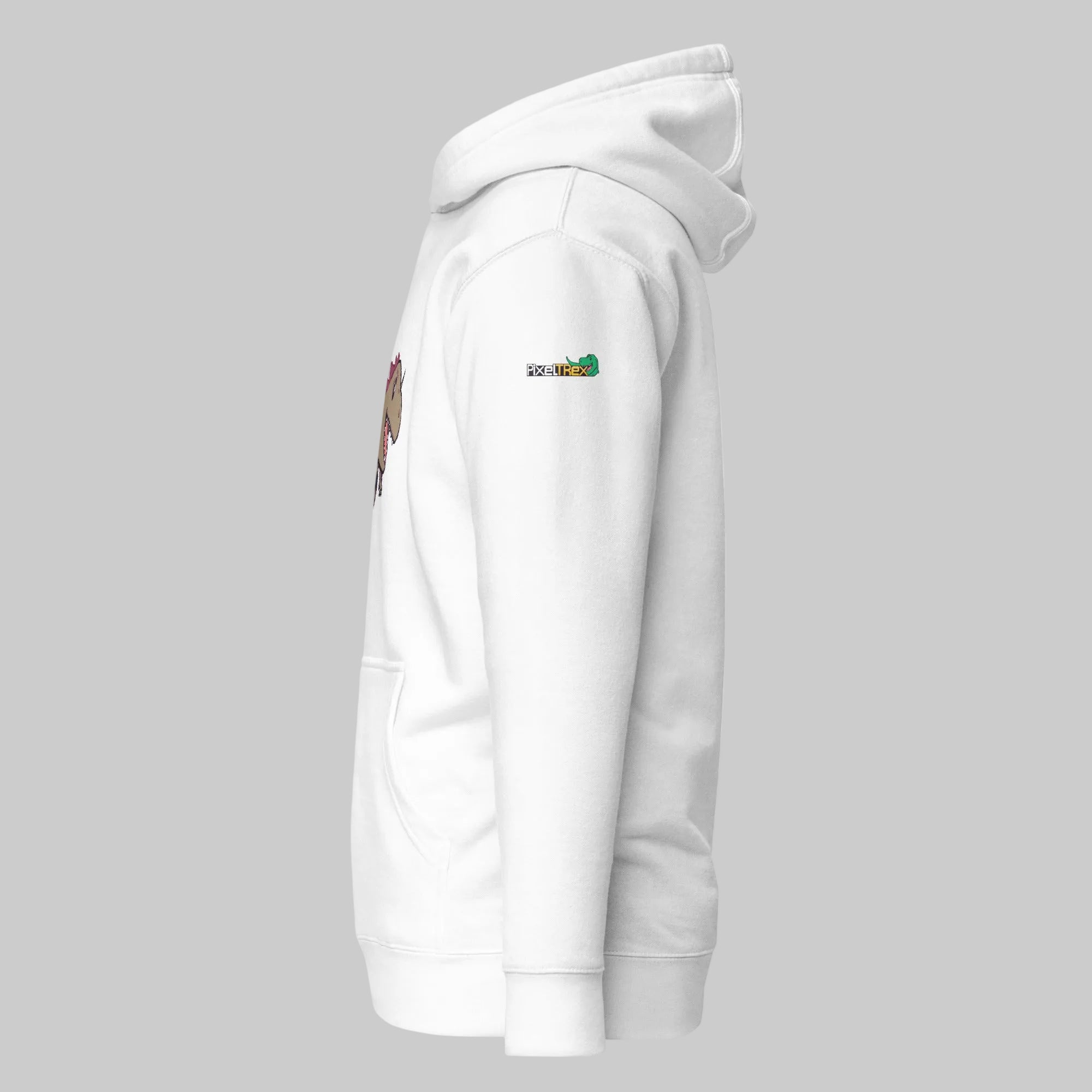 PixelTRex™ – Rap the Raptor Pixel Dinosaur Hoodie